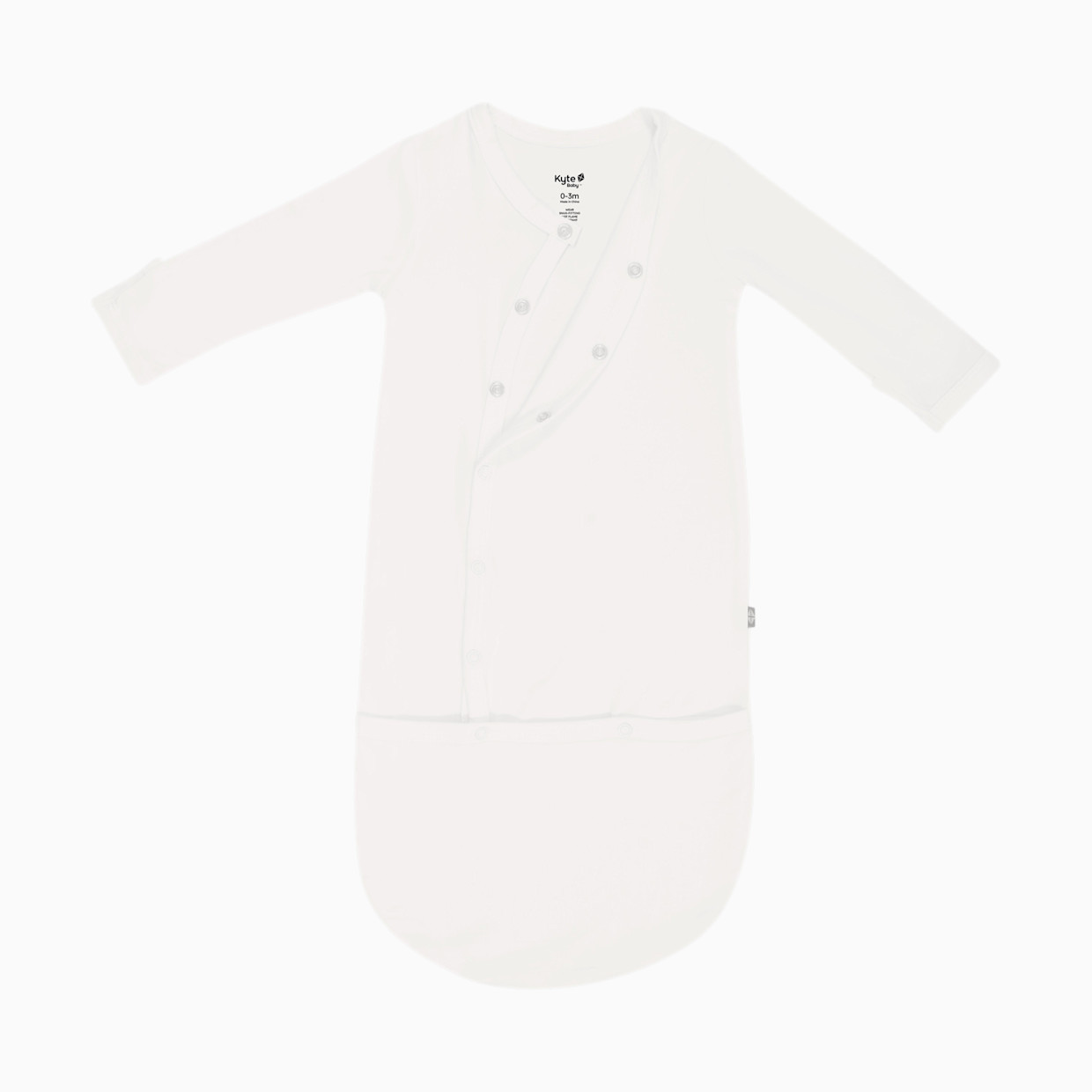 Kyte Baby Bundler Gown - Cloud, 0-3 M.