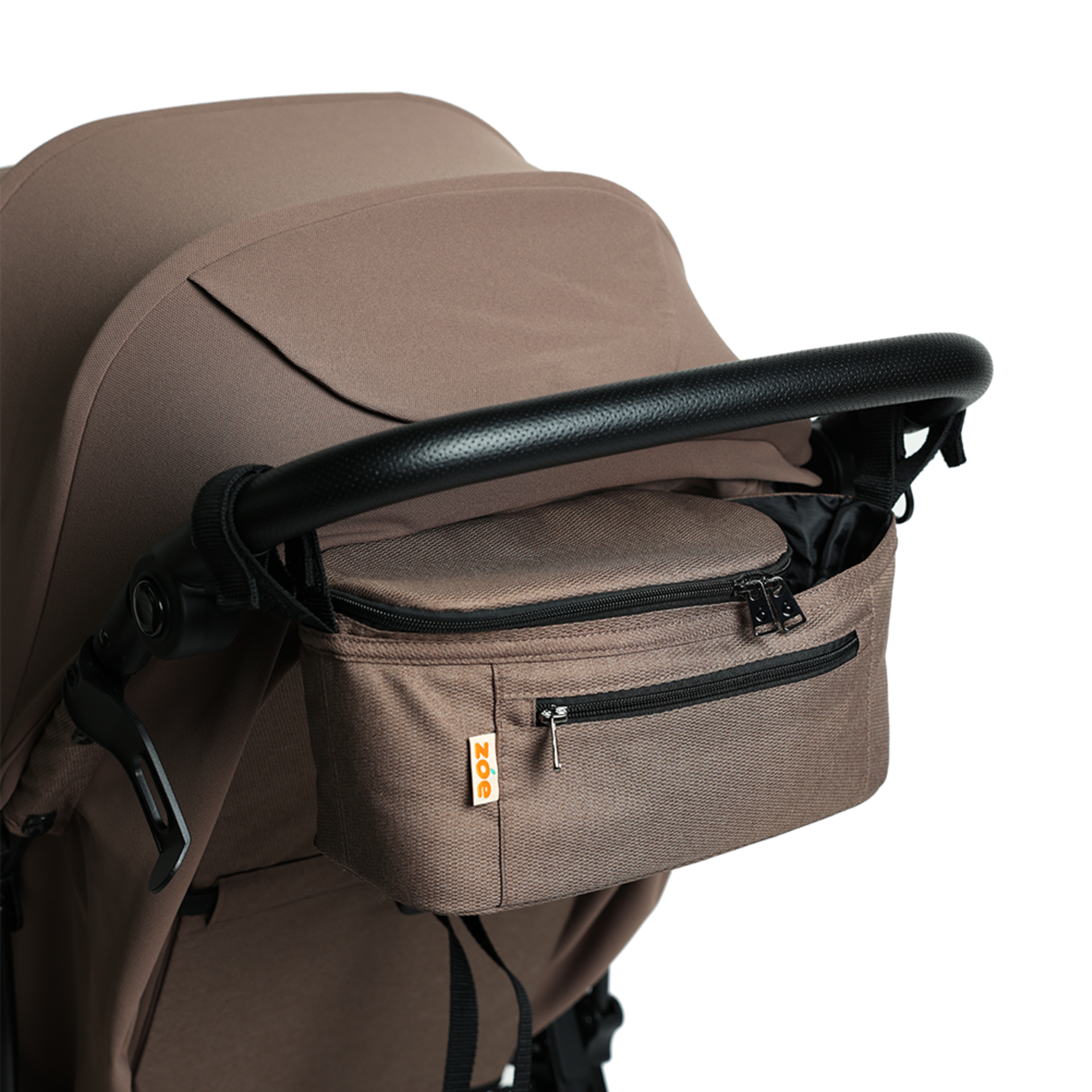 Zoe Single Stroller Organizer - Cocoa.