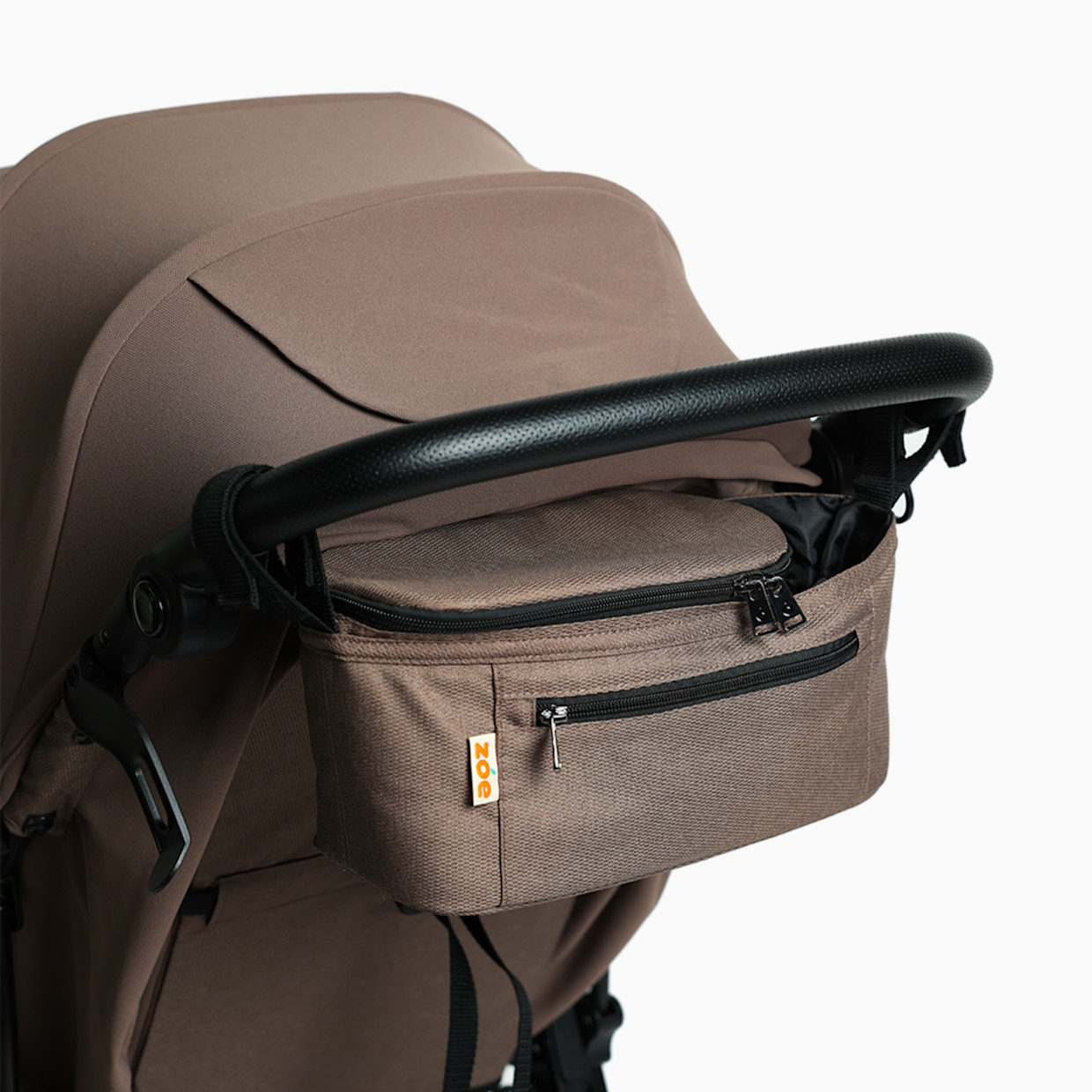 Zoe Single Stroller Organizer - Cocoa.