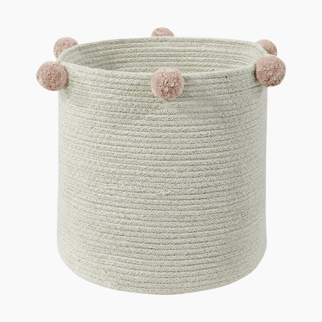 Lorena Canals Cotton Bubbly Basket - Natural/Blush.