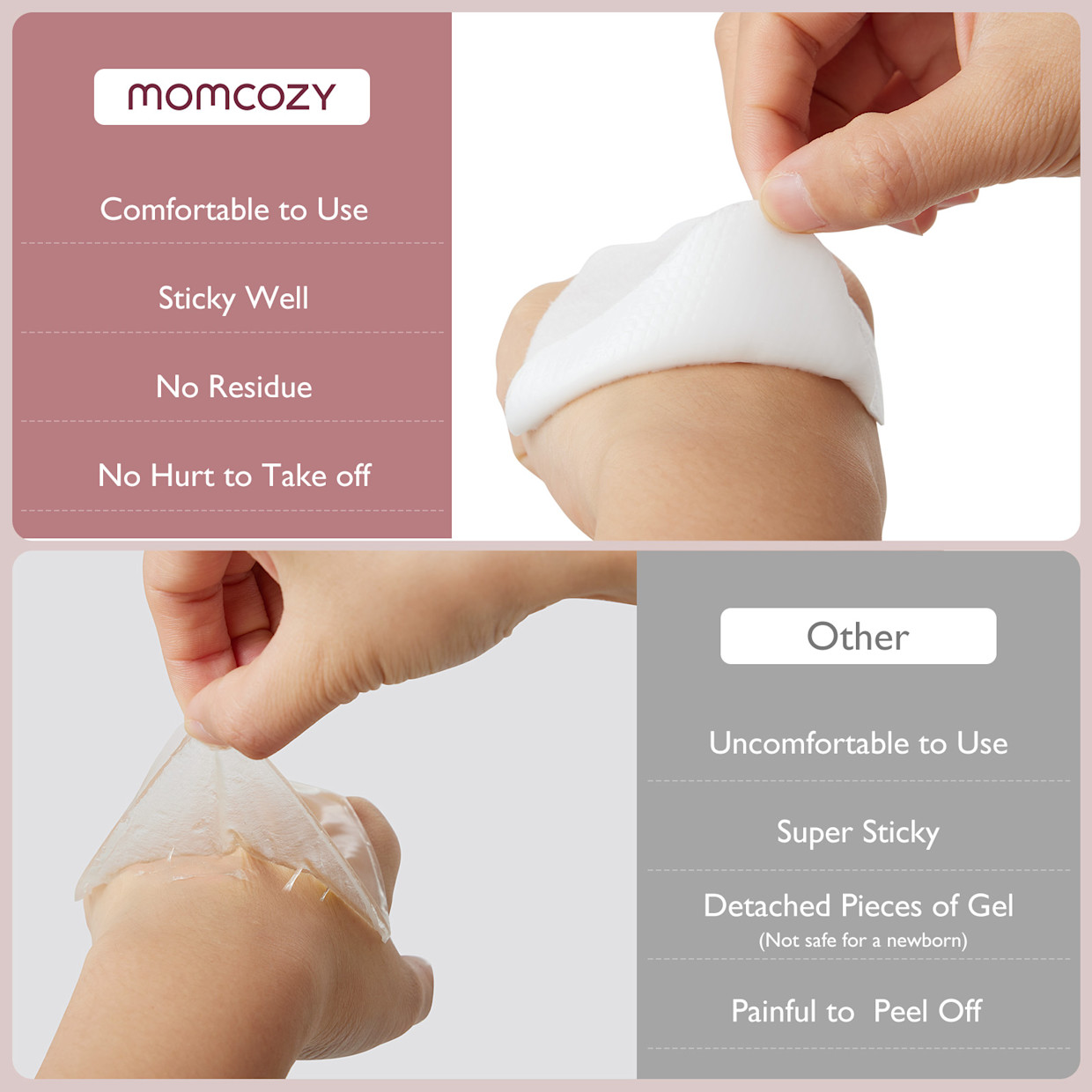 Momcozy Momcozy Soothing Gel Pads - White, 6.