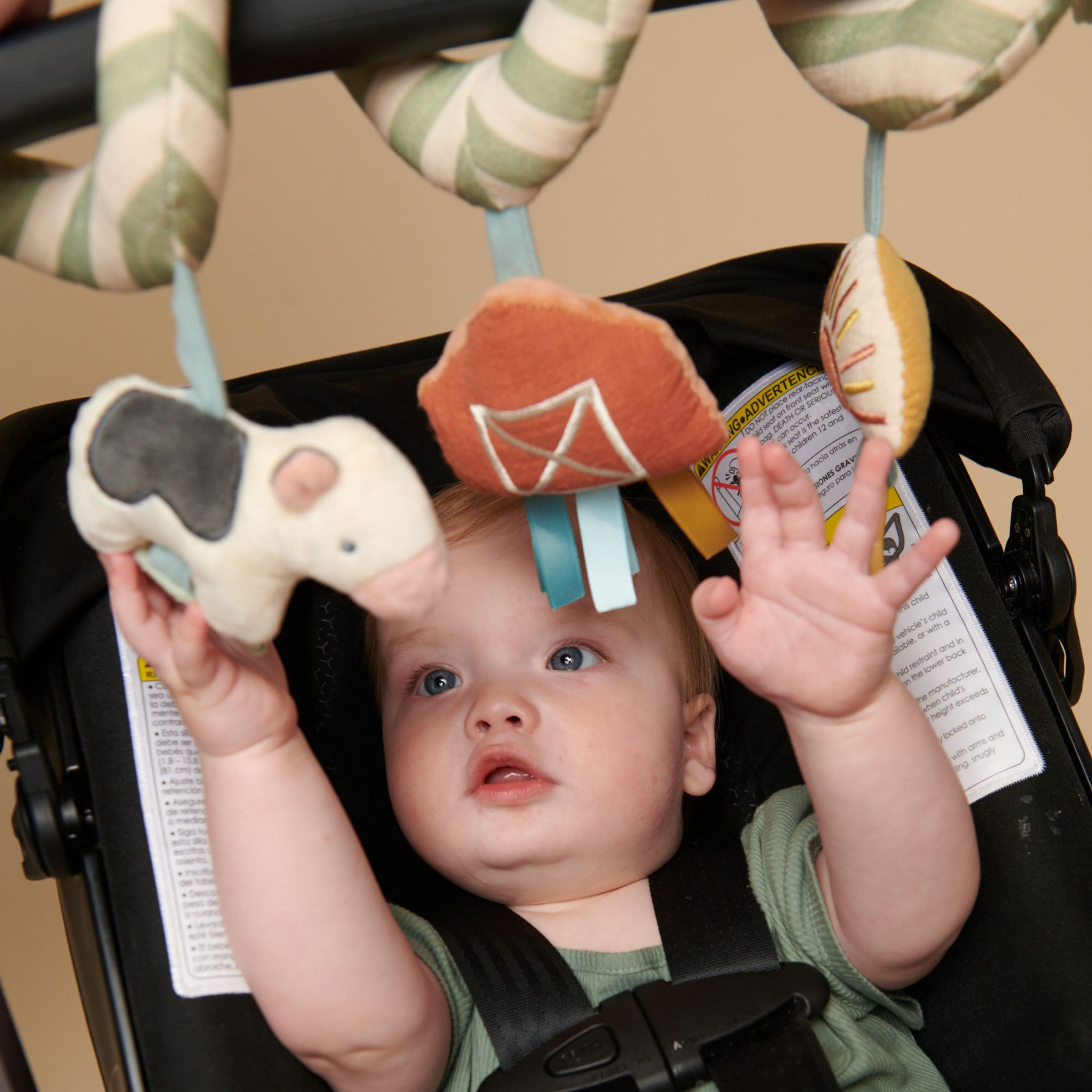 Itzy Ritzy Car Seat Activity Toy - Farm.