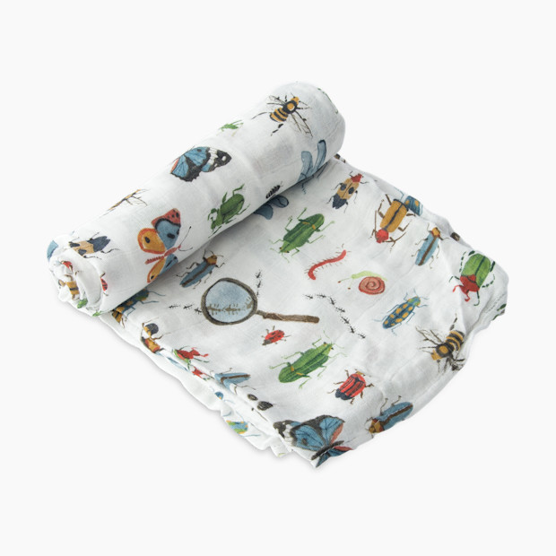 Little Unicorn Deluxe Bamboo Swaddle Blanket - Bugs.