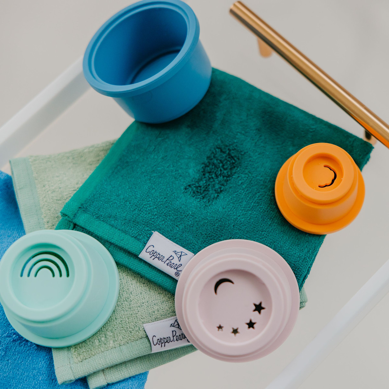 Copper Pearl Stacking Cups - Oceana.