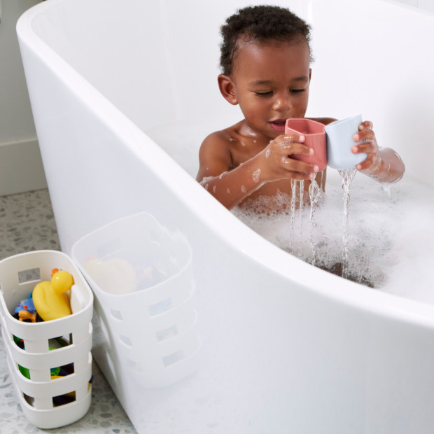 Lalo Bath Toy Bin - Coconut.