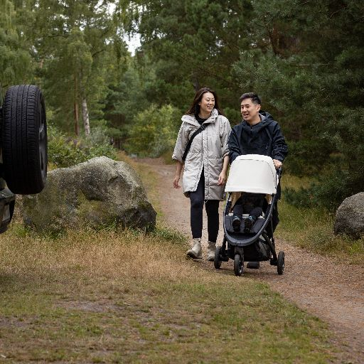 Thule Spring 2 Jogging Stroller - Soft Beige.