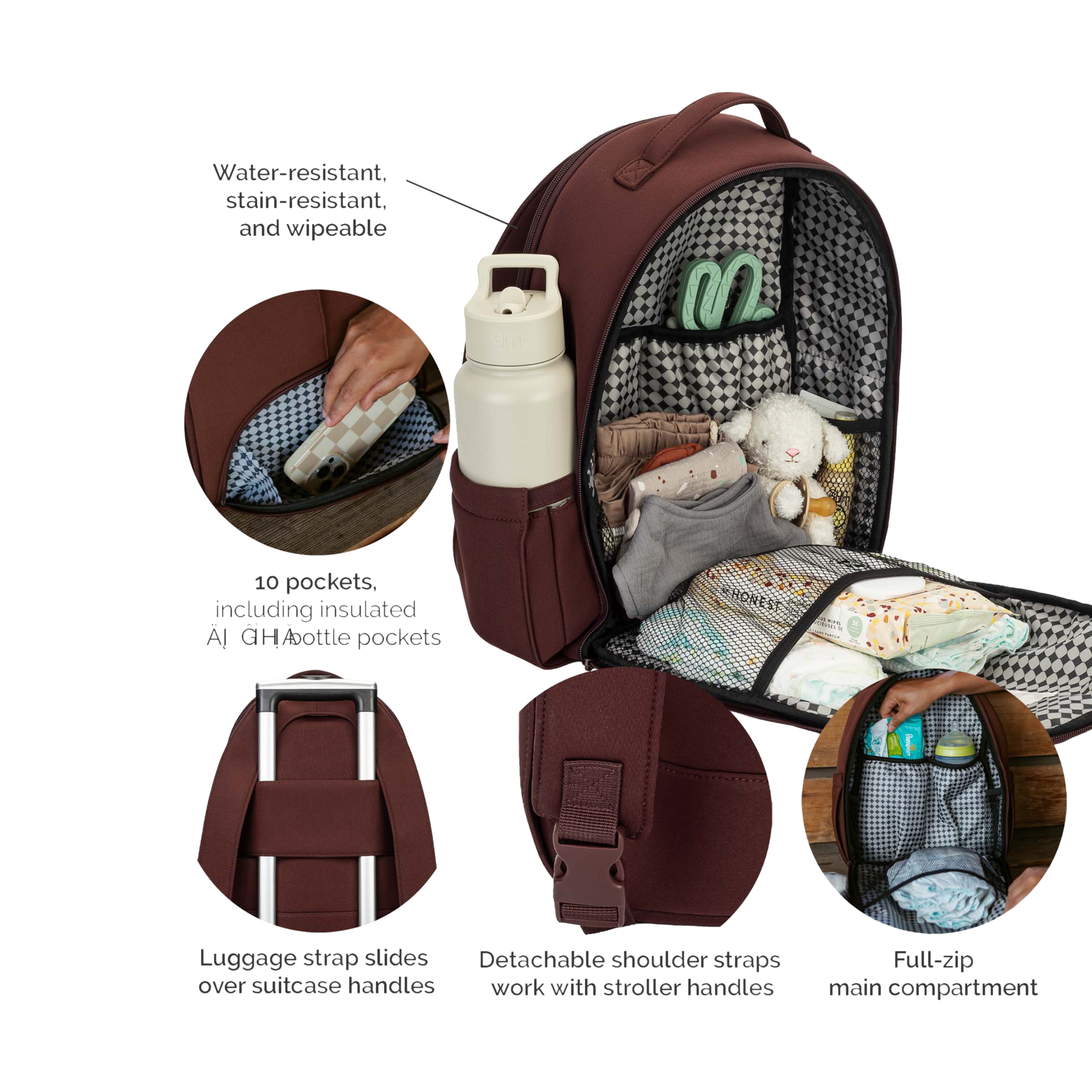 Parker Baby Co. Drift Lite Diaper Backpack.