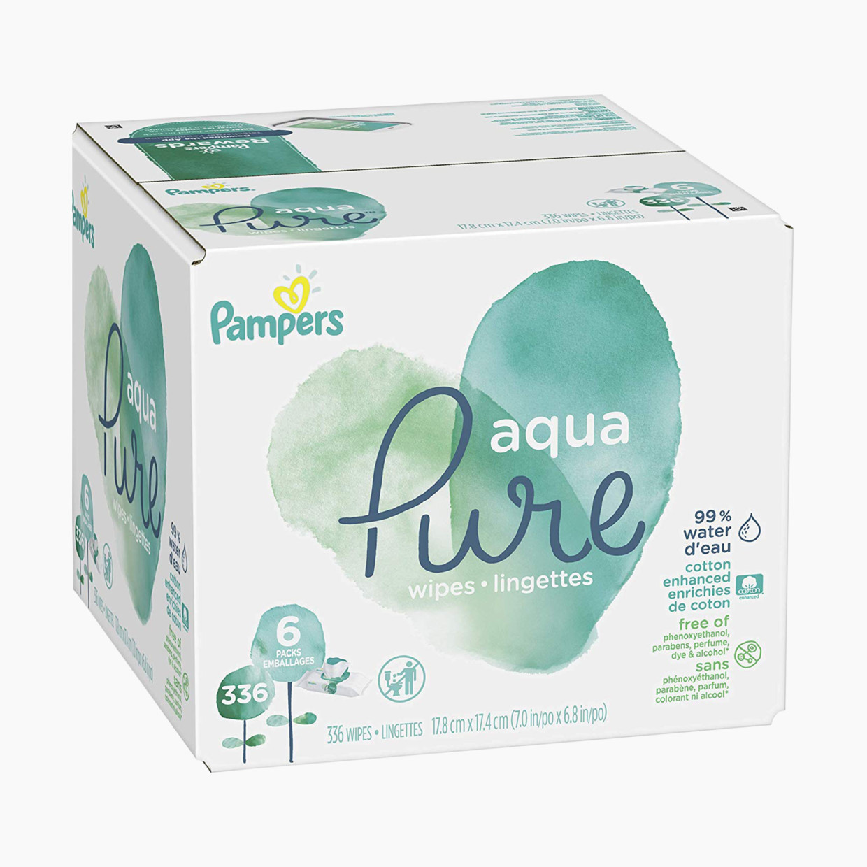 Pampers Aquapure Baby Wipes - 336.