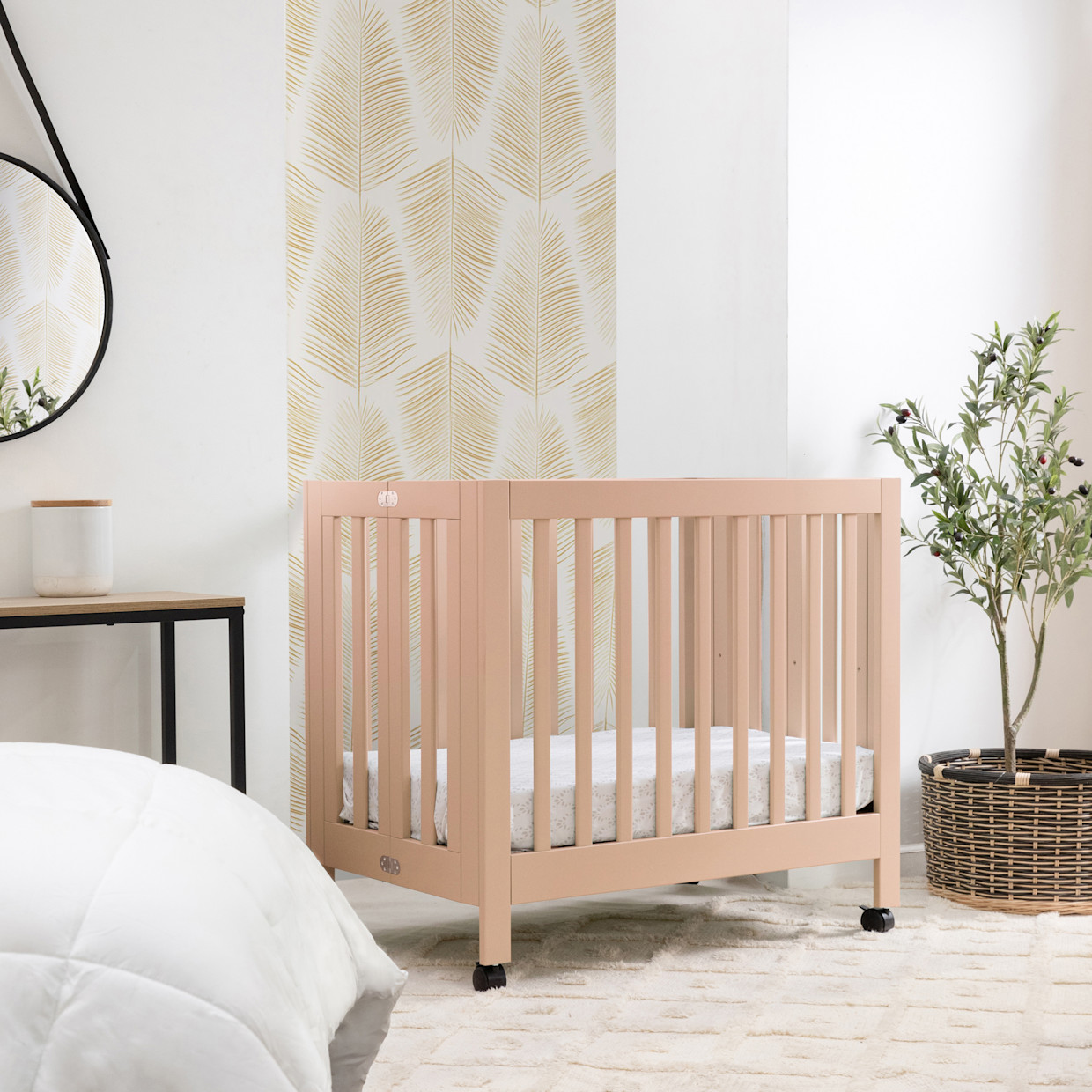 babyletto Origami Mini Crib - Canyon.