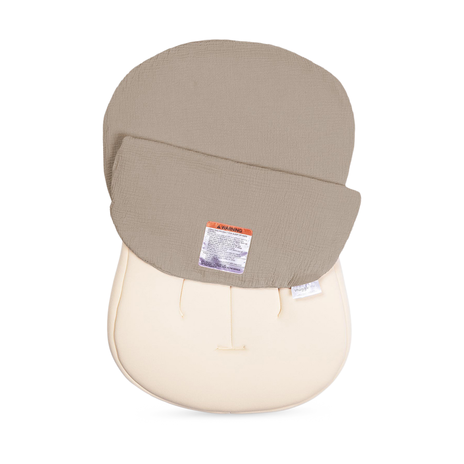 Snuggle Me Organic Infant Lounger Curve Muslin Cover - Birch.