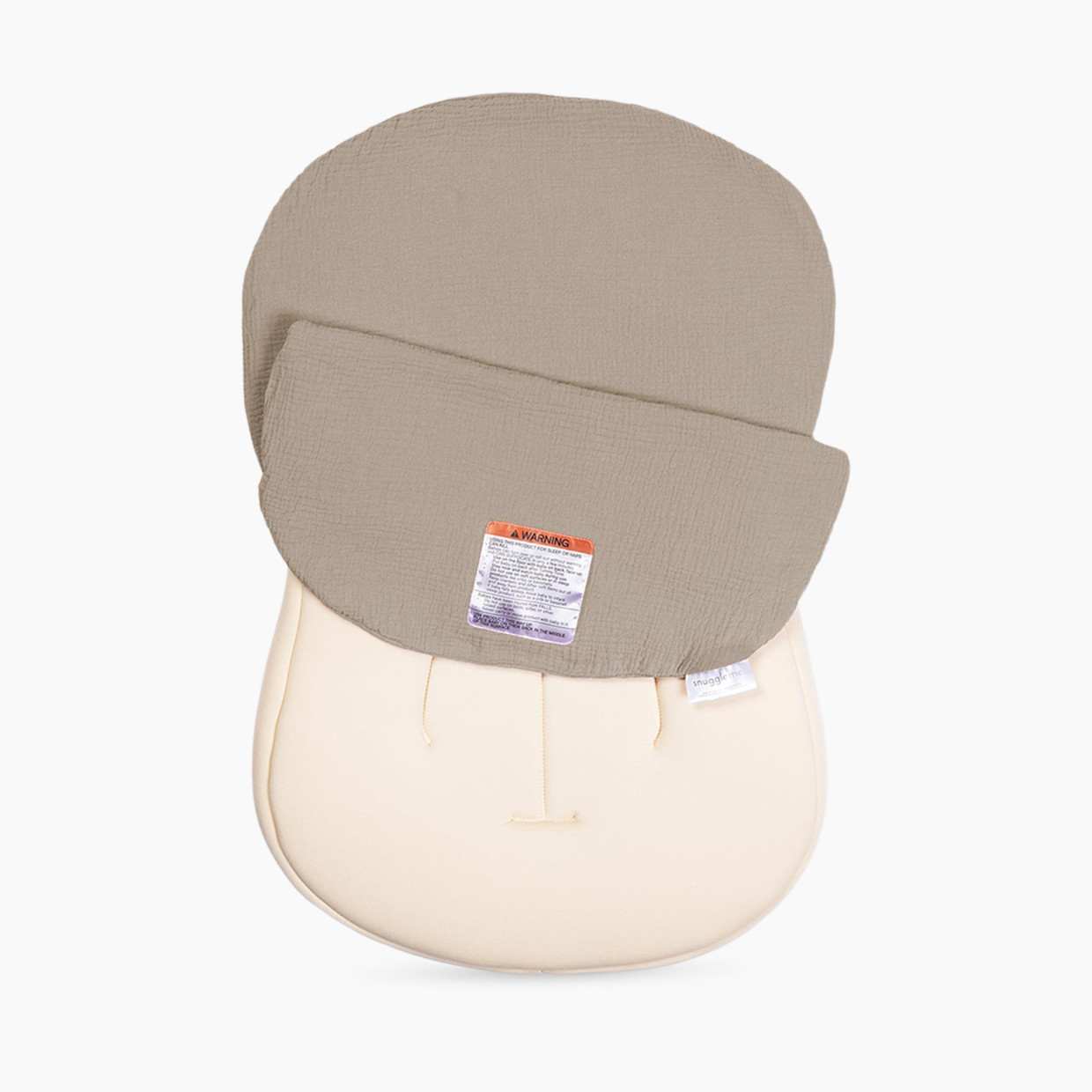 Snuggle Me Organic Infant Lounger Curve Muslin Cover - Birch.