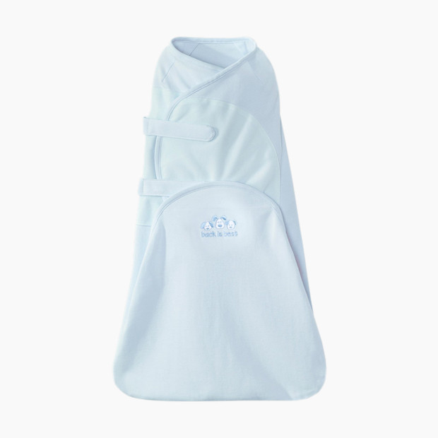 Halo SwaddleSure Adjustable Swaddling Pouch (Cotton) - Blue, Newborn.