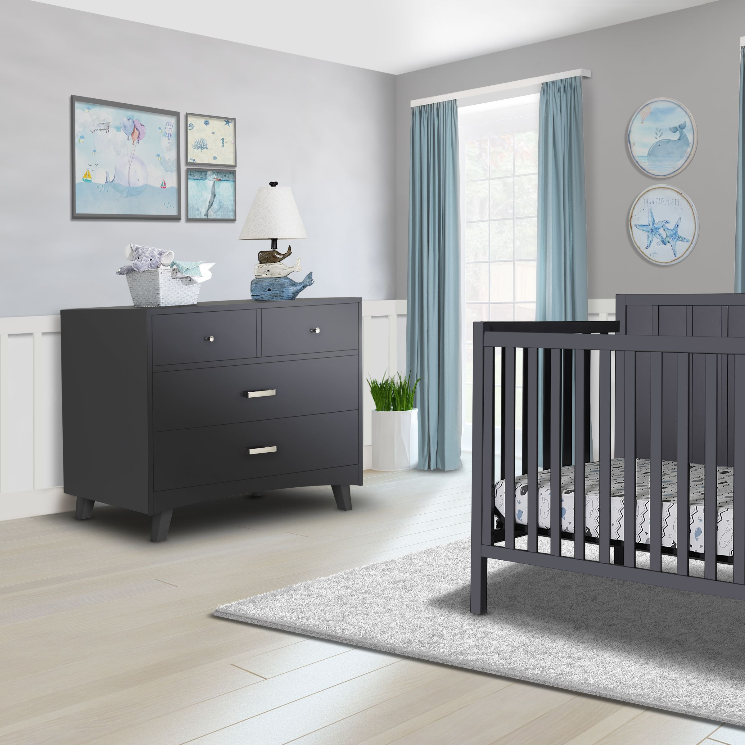 Sorelle Soho 4 Drawer Dresser - Midnight.