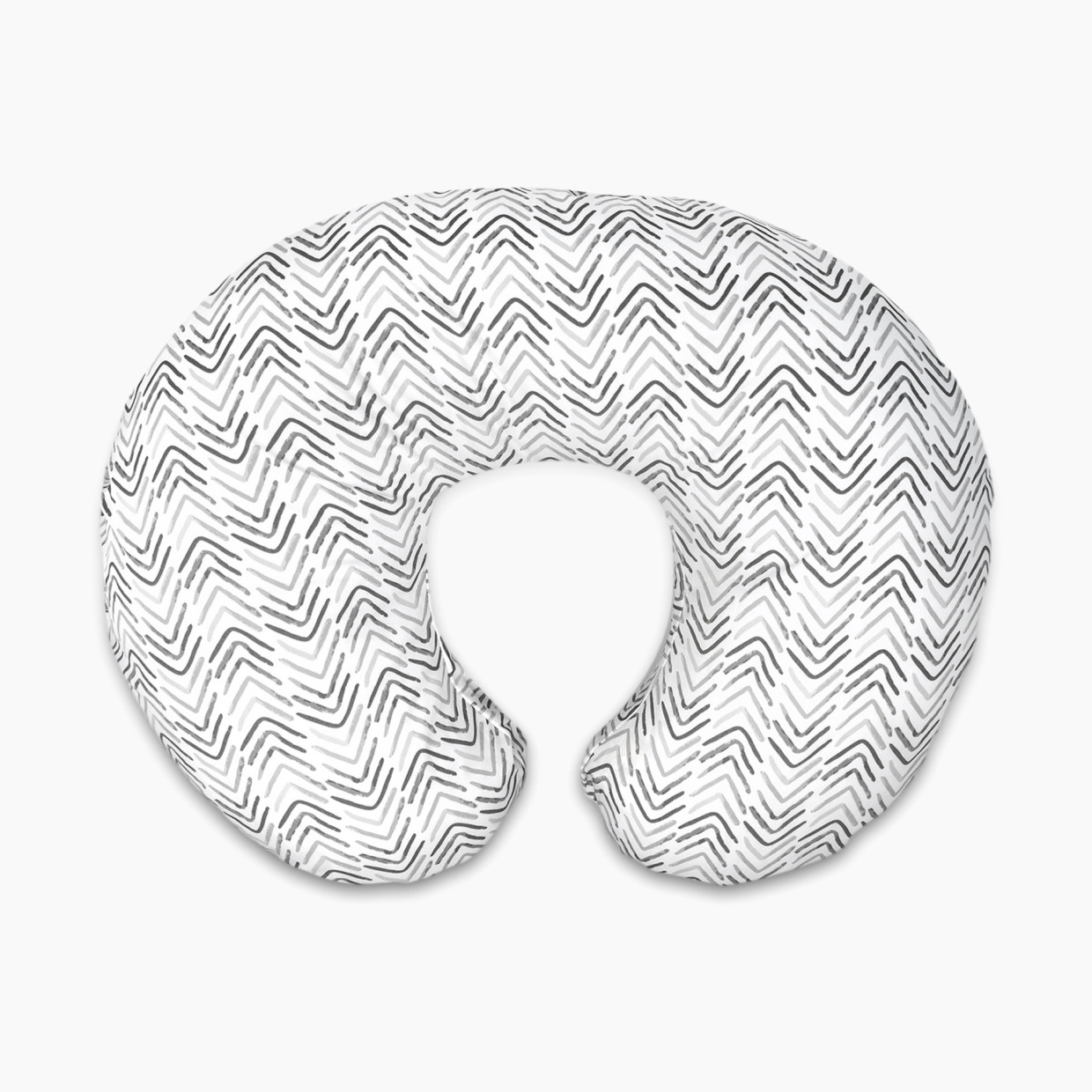 Boppy Original Support Nursing Pillow - Gray Cable Stiches.