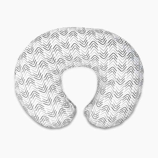 Boppy Original Support Nursing Pillow - Gray Cable Stiches.