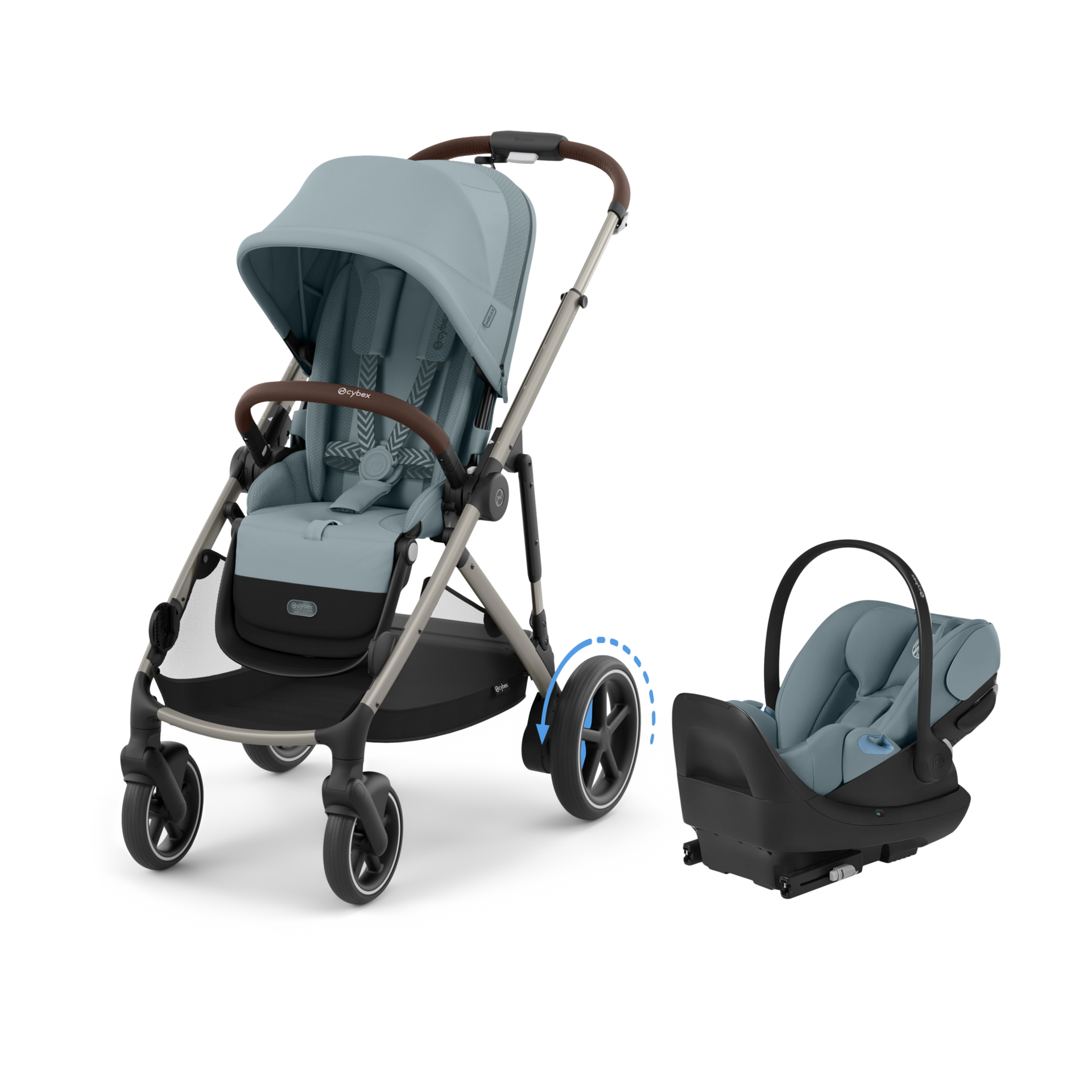 Thumbnail of Taupe Frame/Stormy Blue