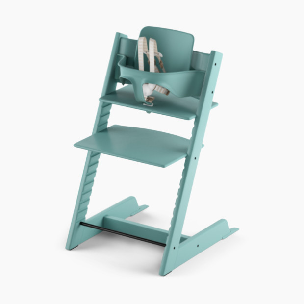 Stokke Tripp Trapp Chair & Baby Set - Aqua Blue Chair/Aqua Blue Set.