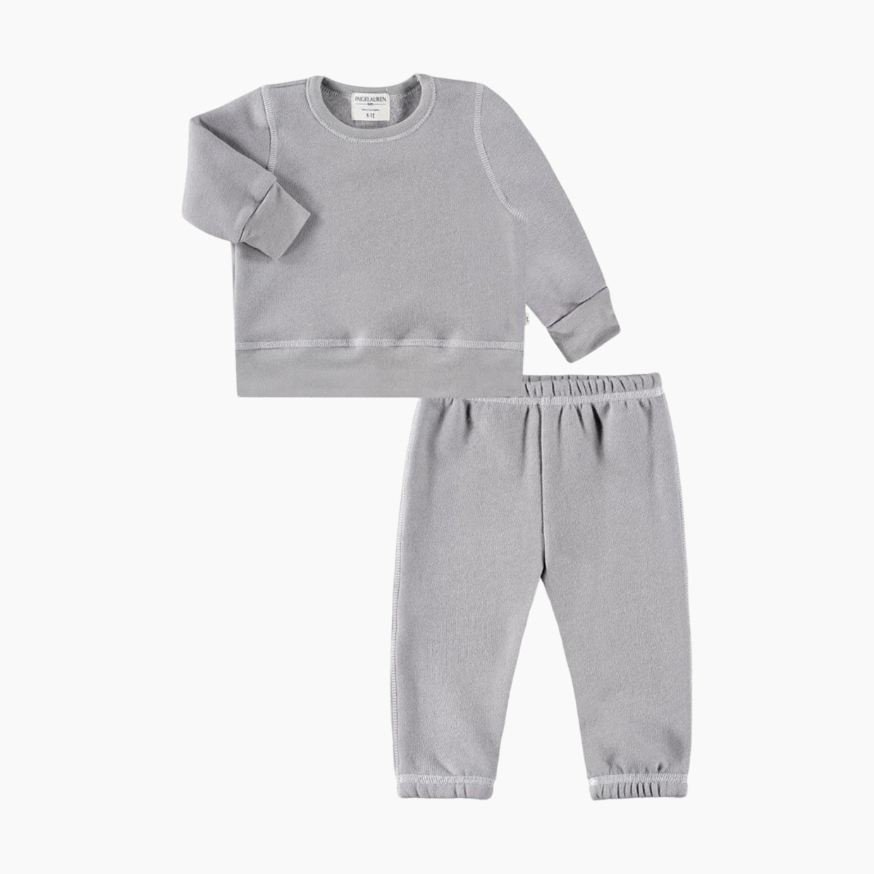 Paige Lauren Baby Blanket Blend Fleece Loungewear Sets-Splendid - Gray, 9-12m.