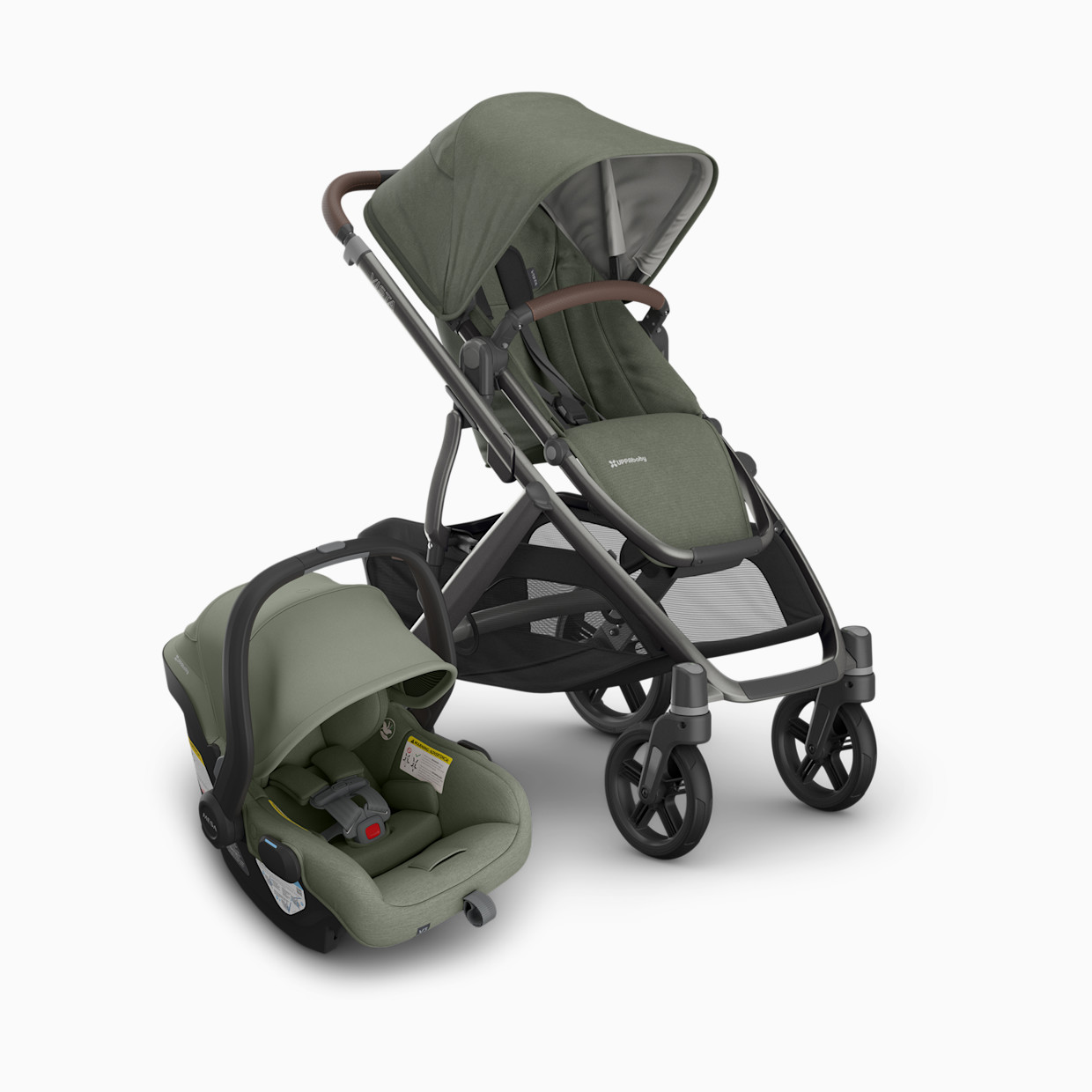 UPPAbaby Vista V3 Stroller & Mesa V3 Infant Car Seat Travel System - Evelyn.