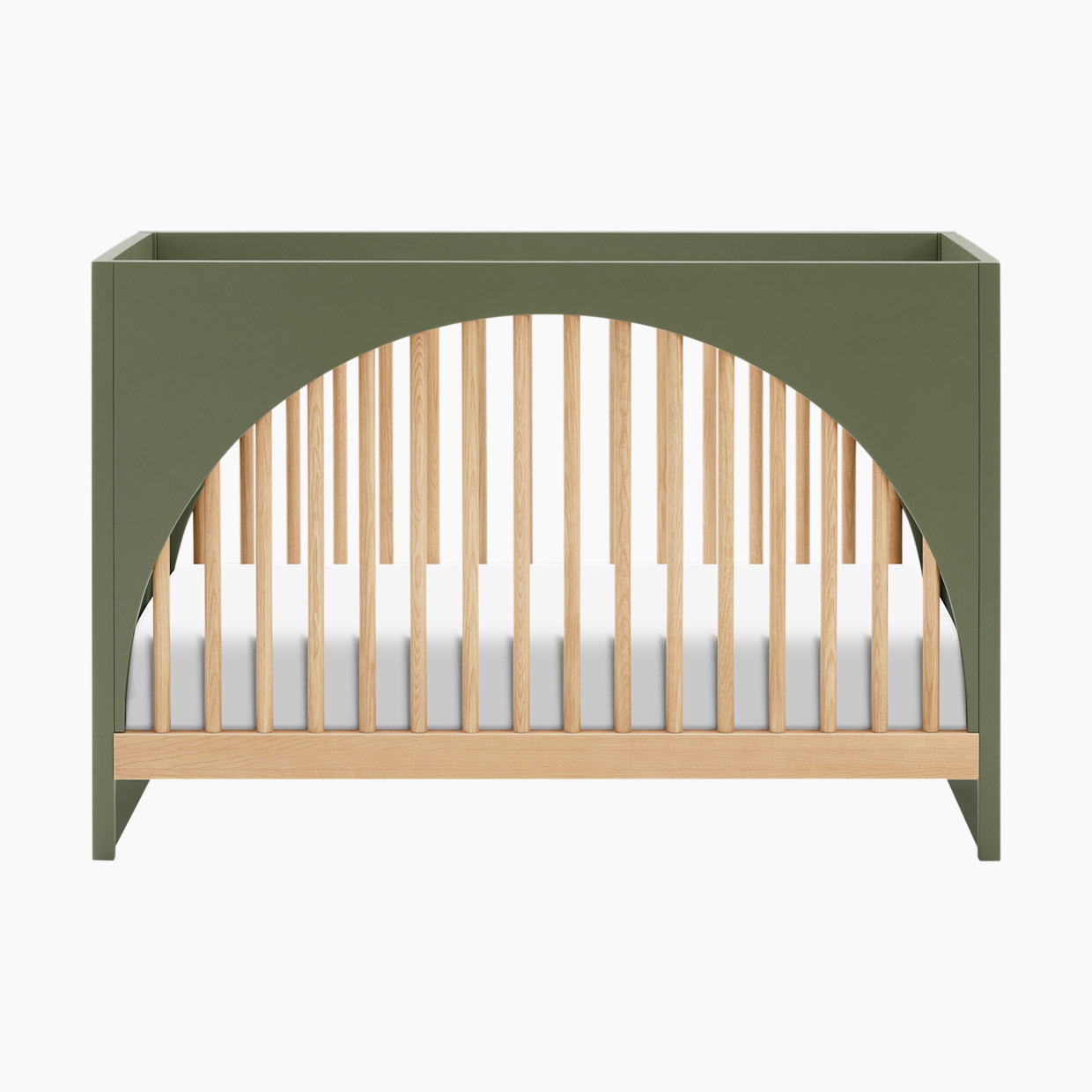 babyletto Moab 3-in-1 Convertible Crib - Olive/Ash.