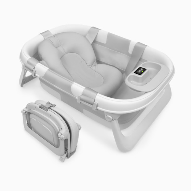 Jool Baby Fold ‘n Store Baby Bathtub With Built-in Thermometer.