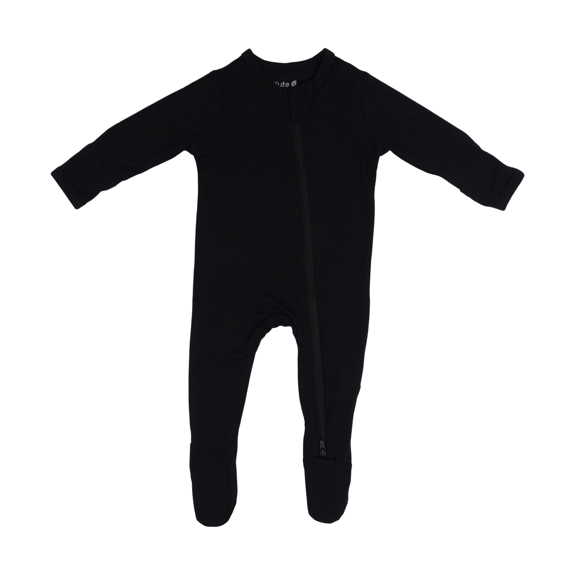 Kyte Baby Zipper Footie - Midnight, Newborn.