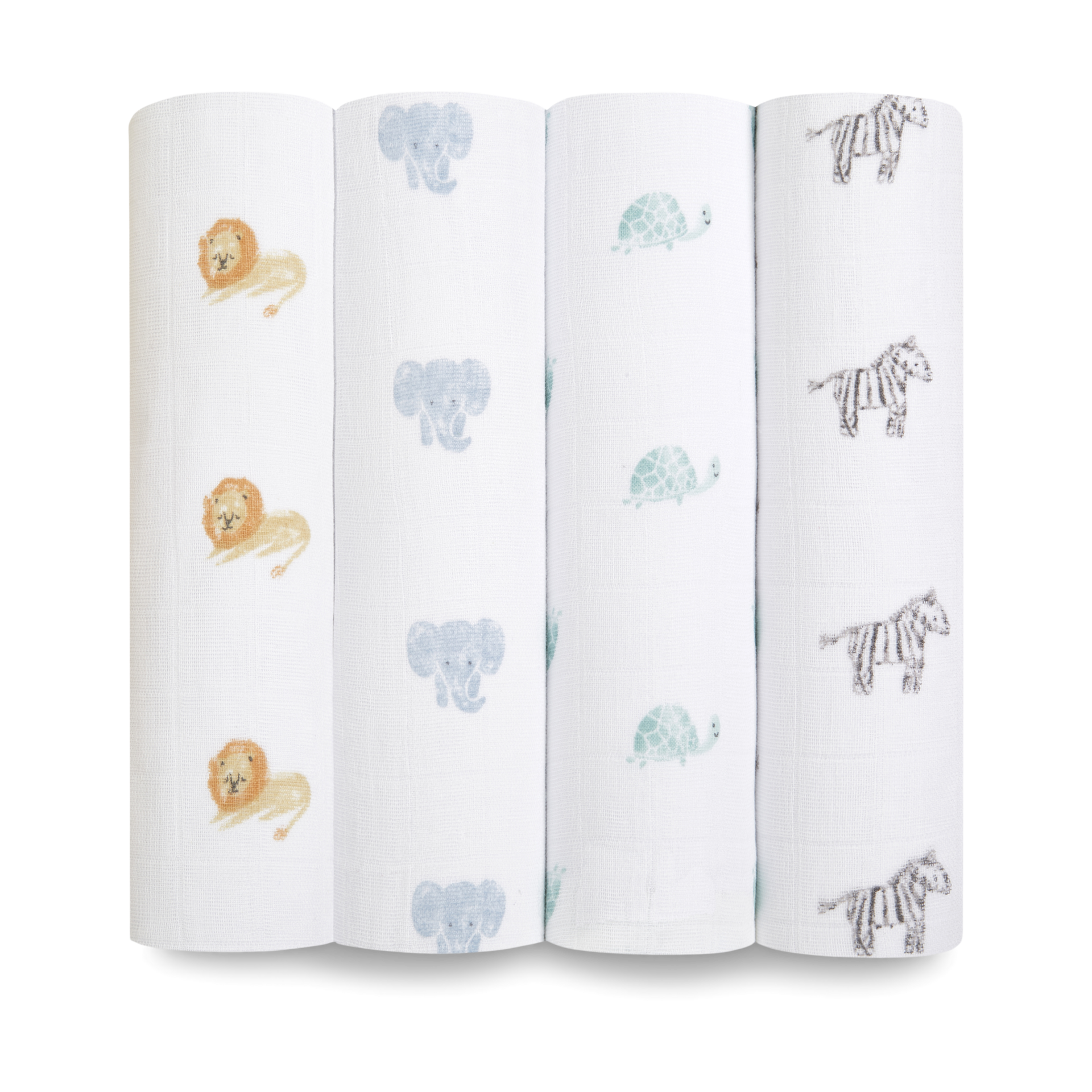  Cotton Muslin Swaddle 4-Pack.