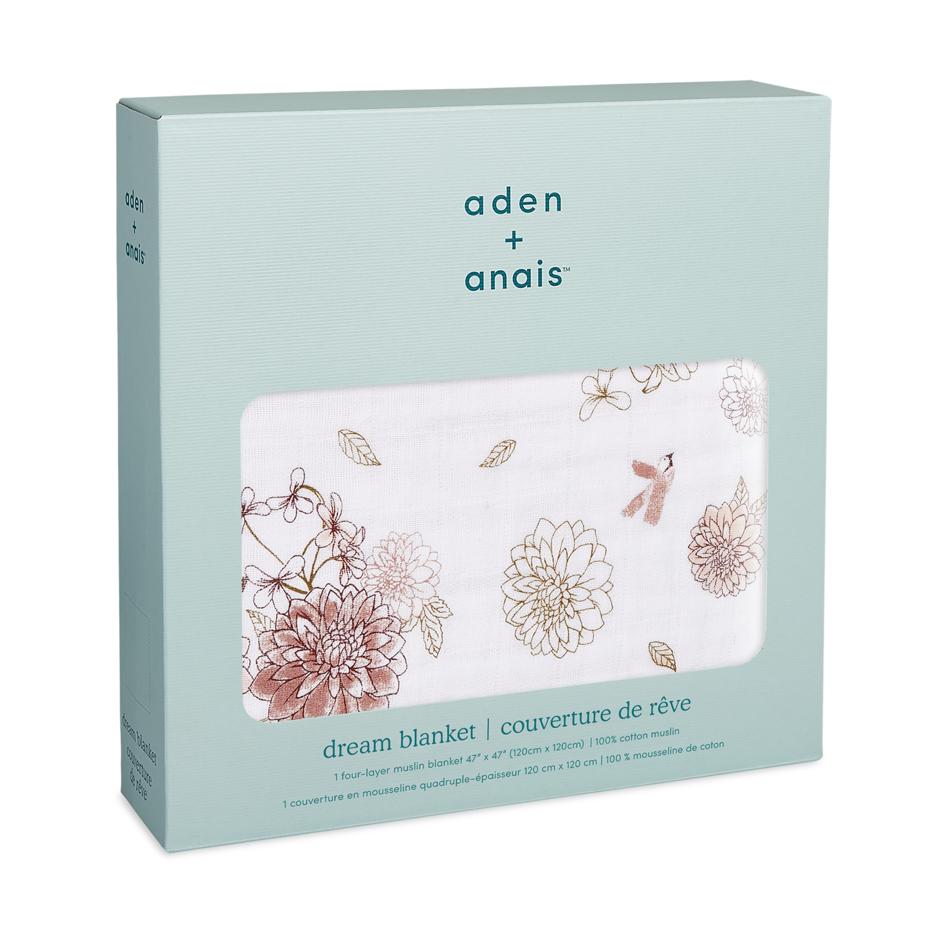 Aden + Anais Cotton Muslin Dream Blanket Dahlia Babylist Shop