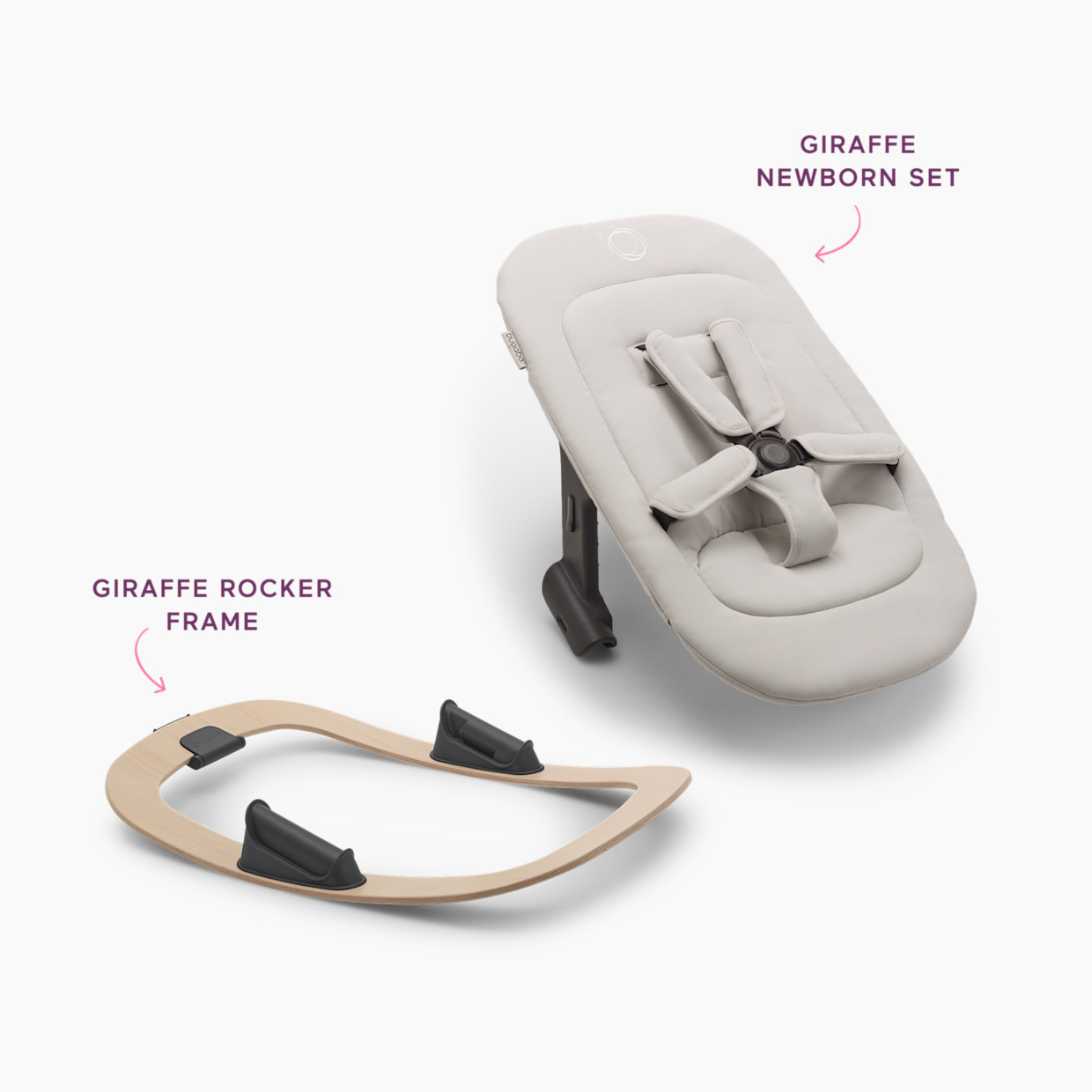 Bugaboo Giraffe Baby Rocker - Polar White.