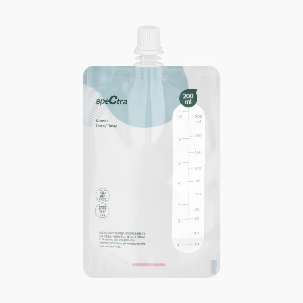 Spectra Simple Store Breast Milk Collection Storage Bags with Bottle Connector - 10ct.