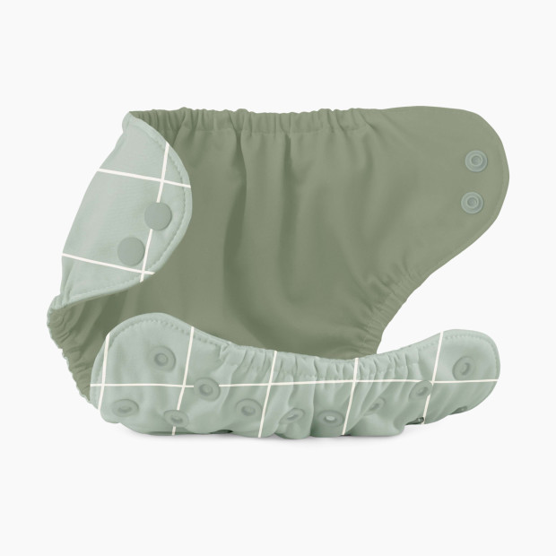 Esembly Recycled Diaper Cover (Outer) + Swim Diaper - Lattice, Size 1 (7-17 Lbs).