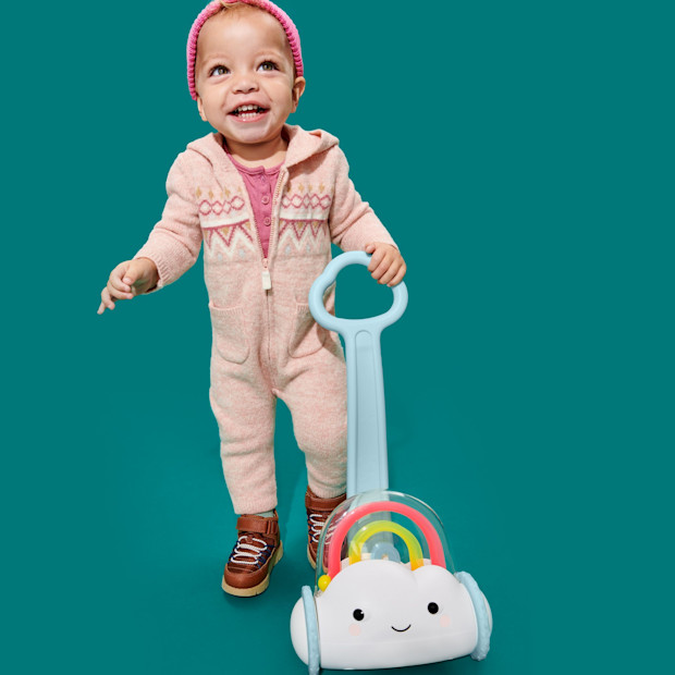 Skip Hop Silver Lining Cloud Rainbow Push Toy Walker.