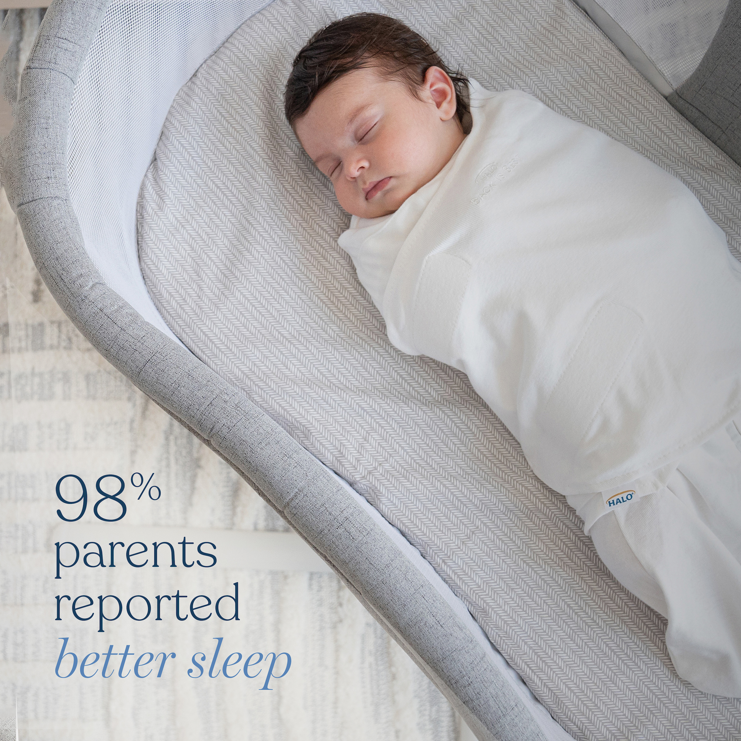 Halo SleepSack Swaddle Cotton - Sage, Small.