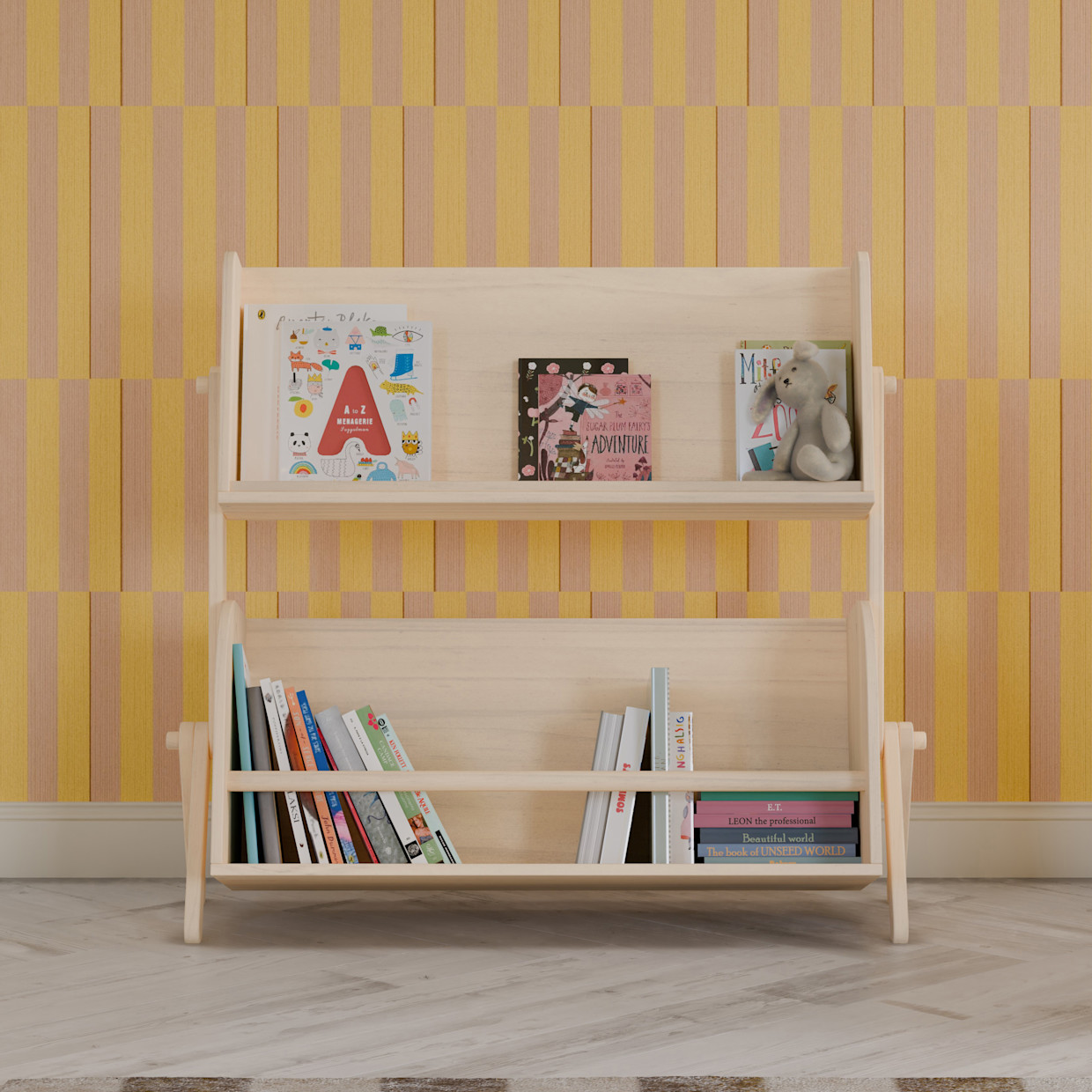 babyletto Tally Storage and Bookshelf - Washed Natural.
