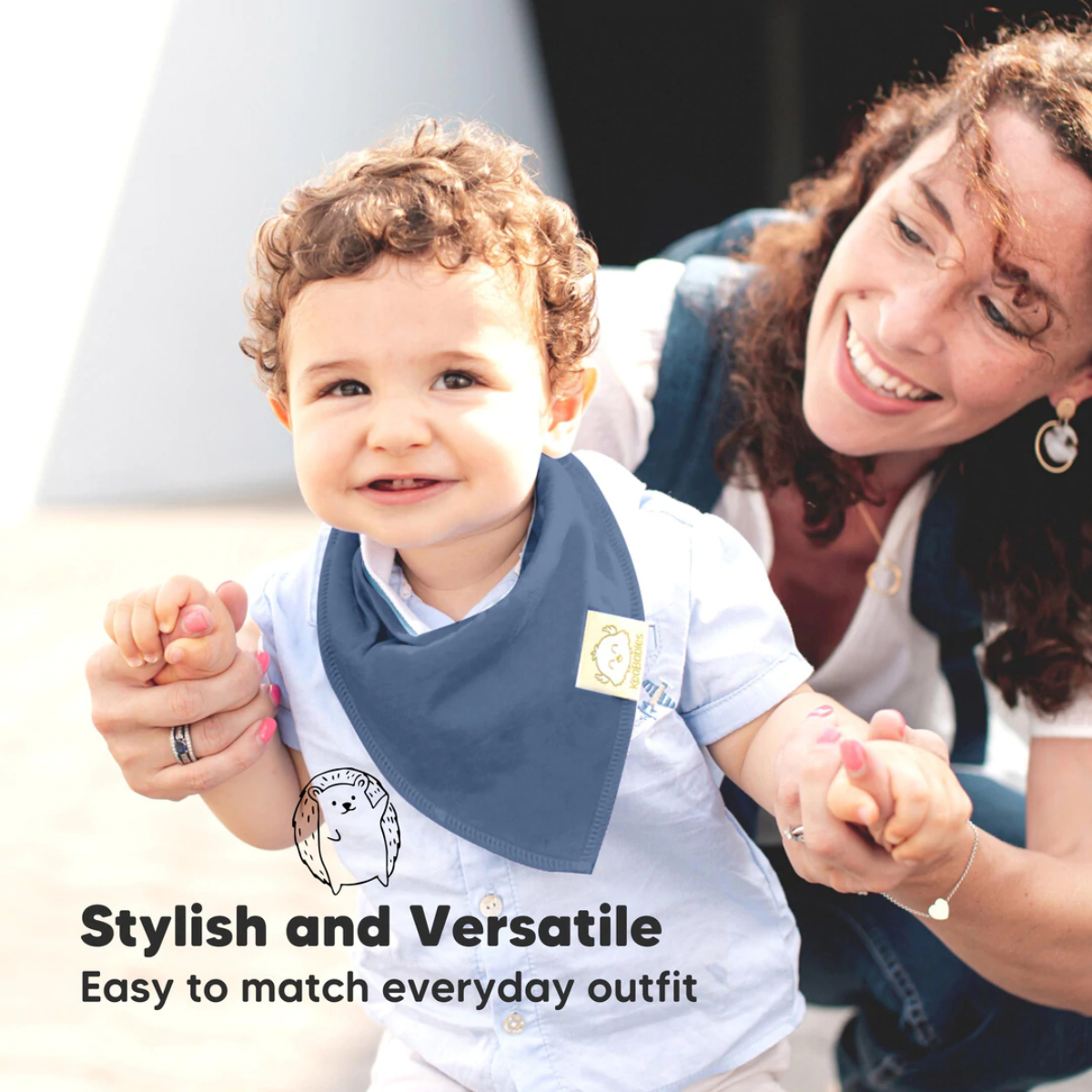 KeaBabies Organic Bandana Bibs (8 Pack) - Basics, 8.