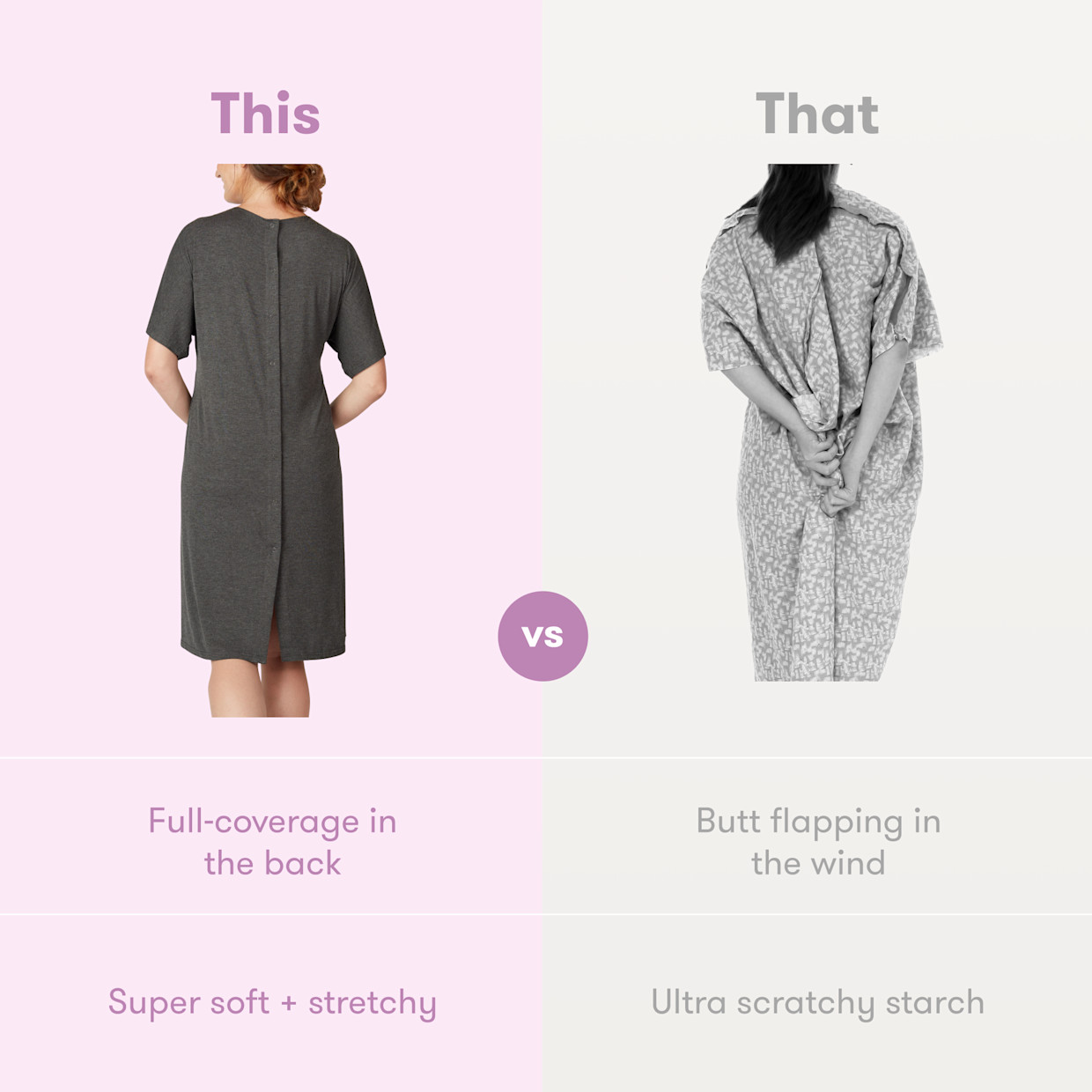 Frida Mom Delivery and Nursing Gown.