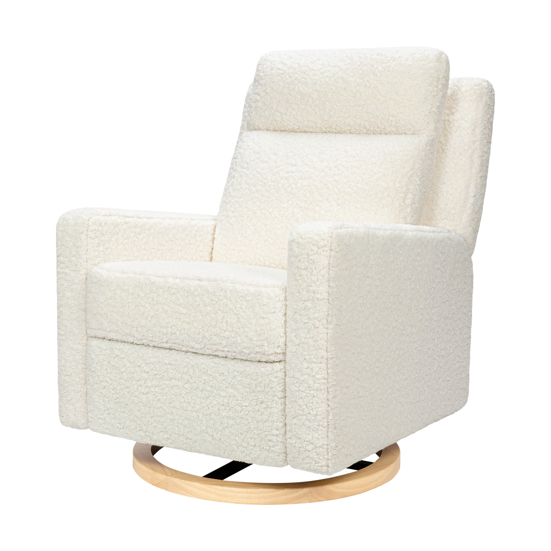 Thumbnail of Cream Shearling With Light Wood Base