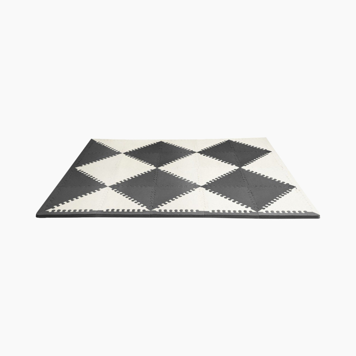 Skip Hop Geo Playspot Foam Floor Tiles - Black/Cream.