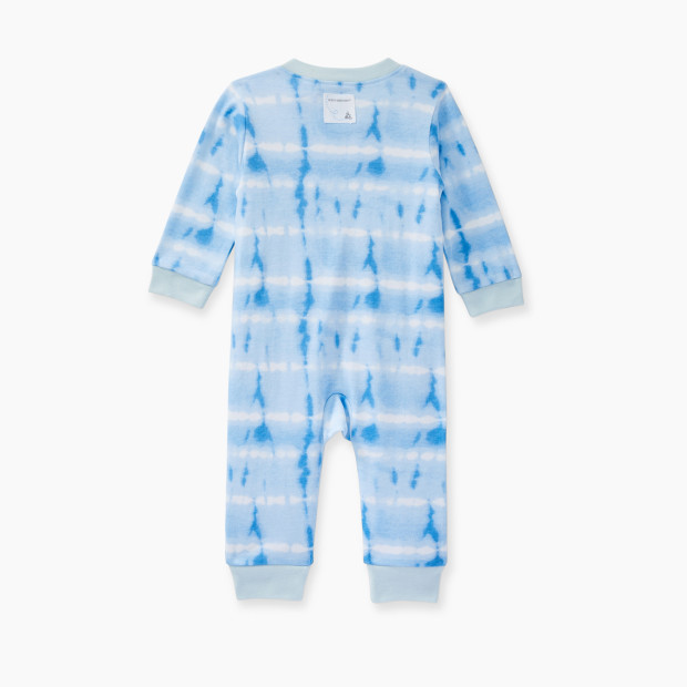 Burt's Bees Baby Organic Cotton Sleep & Play Pajamas - Sky Tie Dye, 0-3 Months.