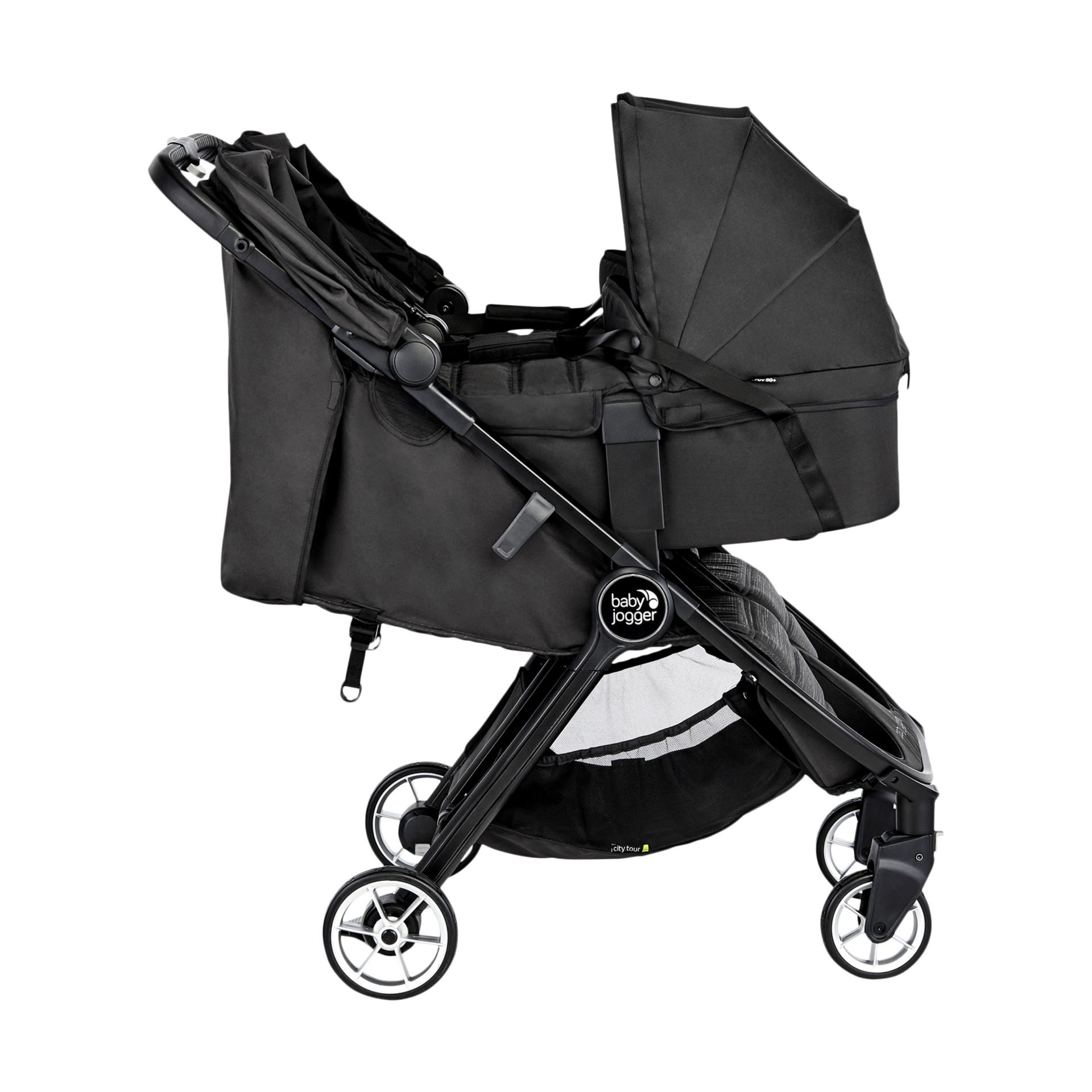 out and about double with carrycot