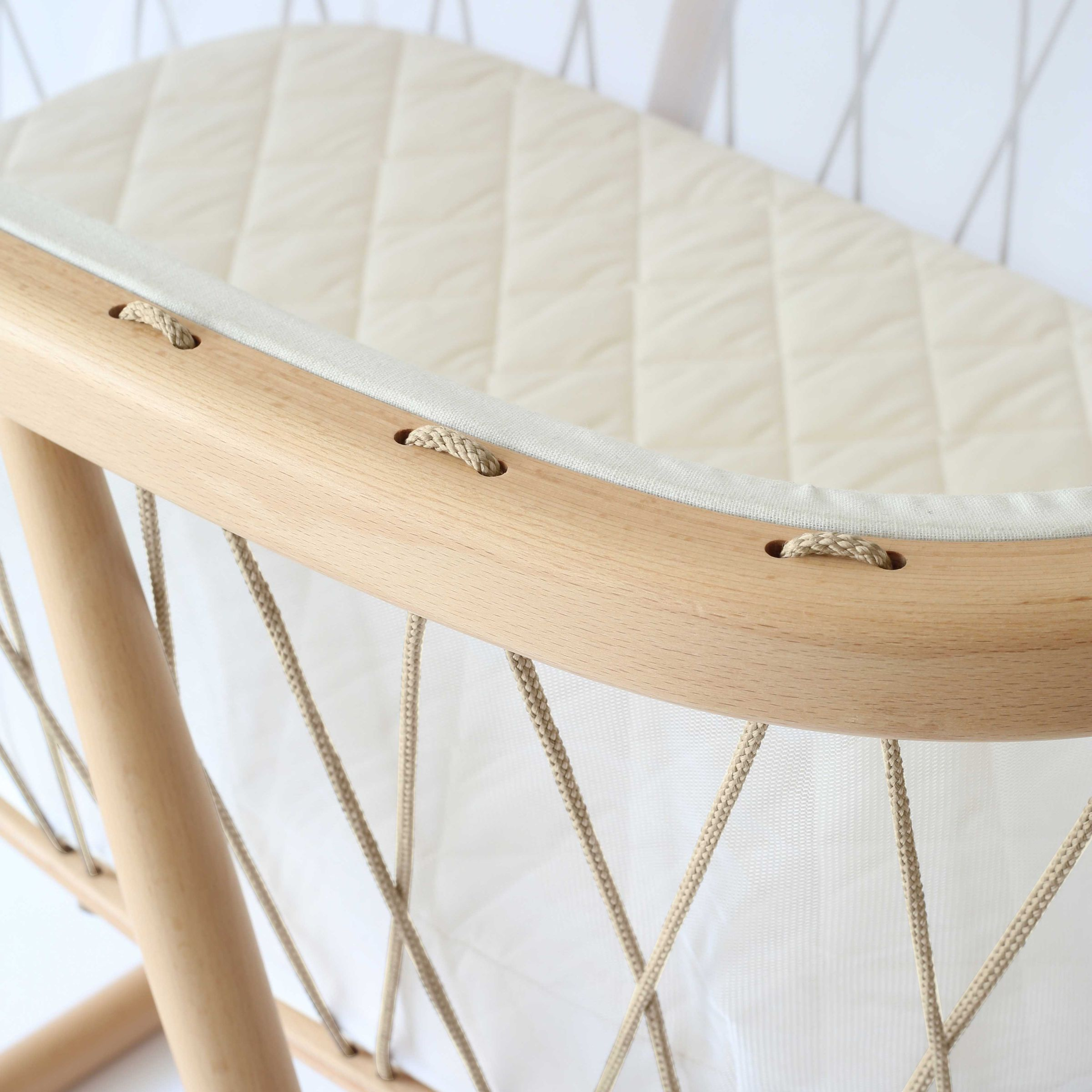 Charlie Crane KUMI Bassinet - Desert, Coco Organic Mattress.