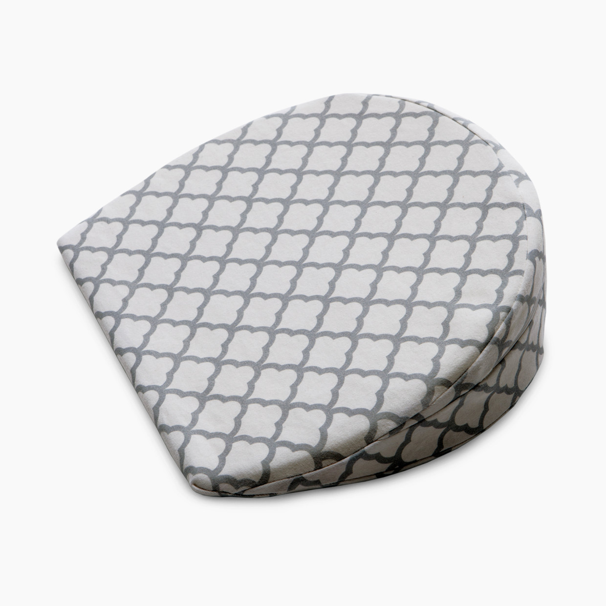 Boppy Pregnancy Support Wedge with Removable Pillow Cover - Scallop Trellis White.