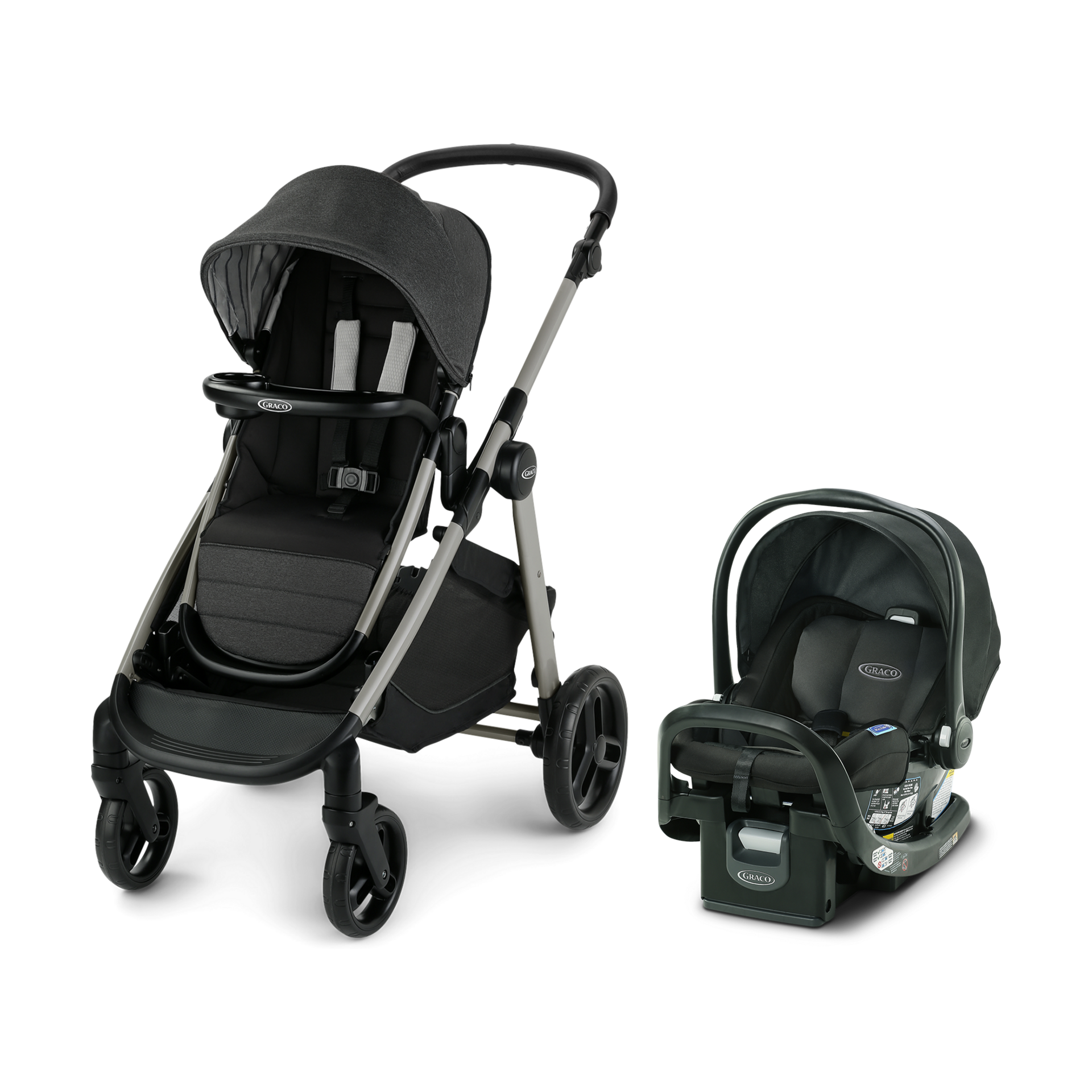 Graco Modes Nest2Grow Stroller & SnugRide SnugFit Infant Car Seat.