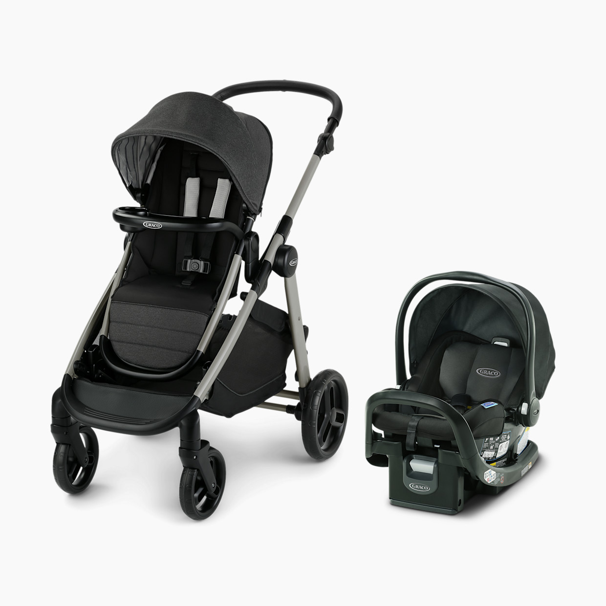 Graco Modes Nest2Grow Stroller & SnugRide SnugFit Infant Car Seat.