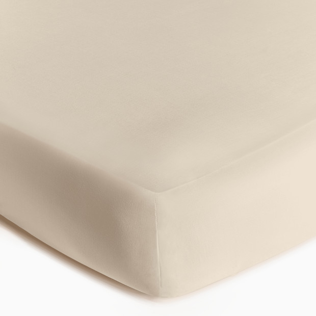 Soundly Percale Organic Crib Sheet - Oat.