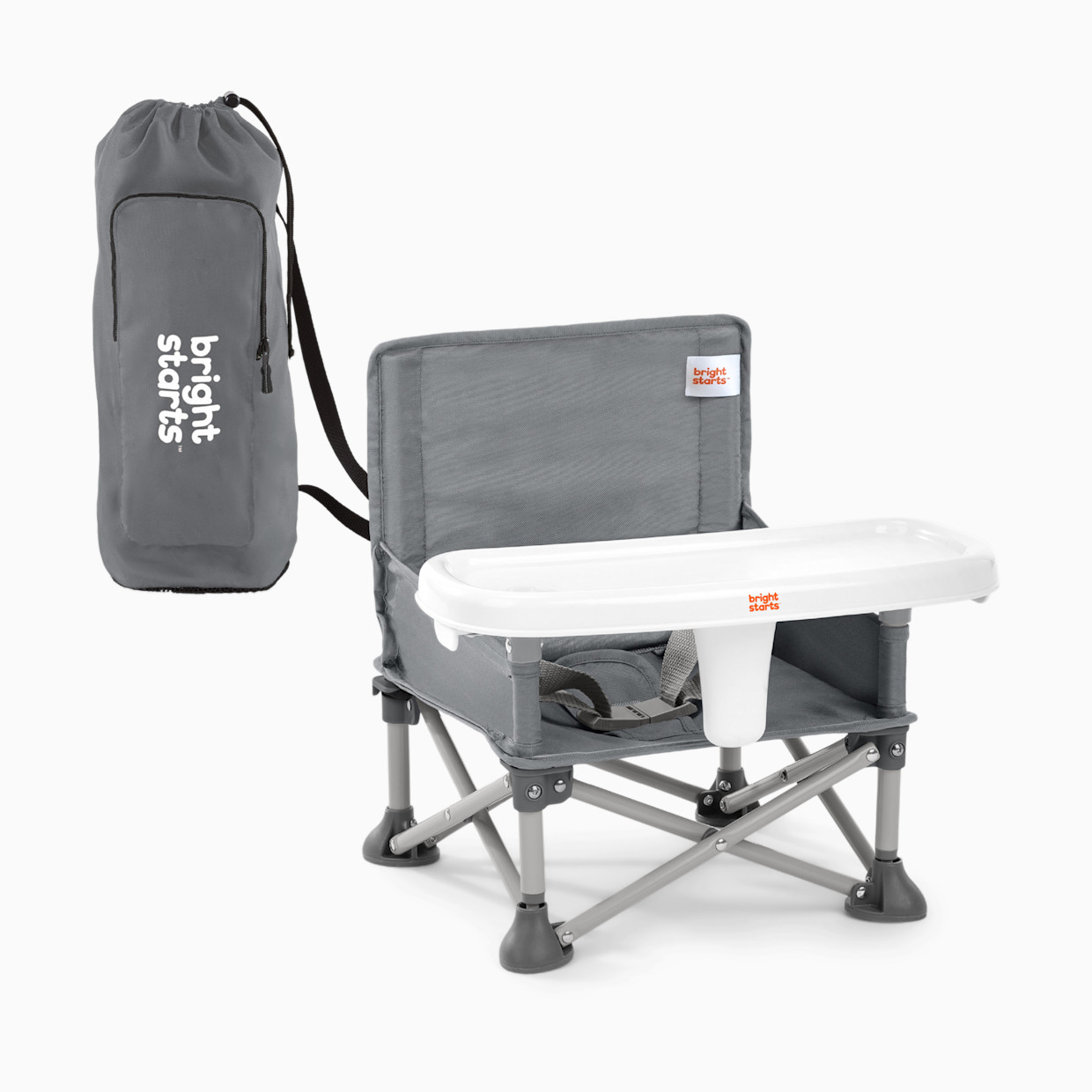 Bright Starts Pop 'N Sit Portable Booster - Grey.