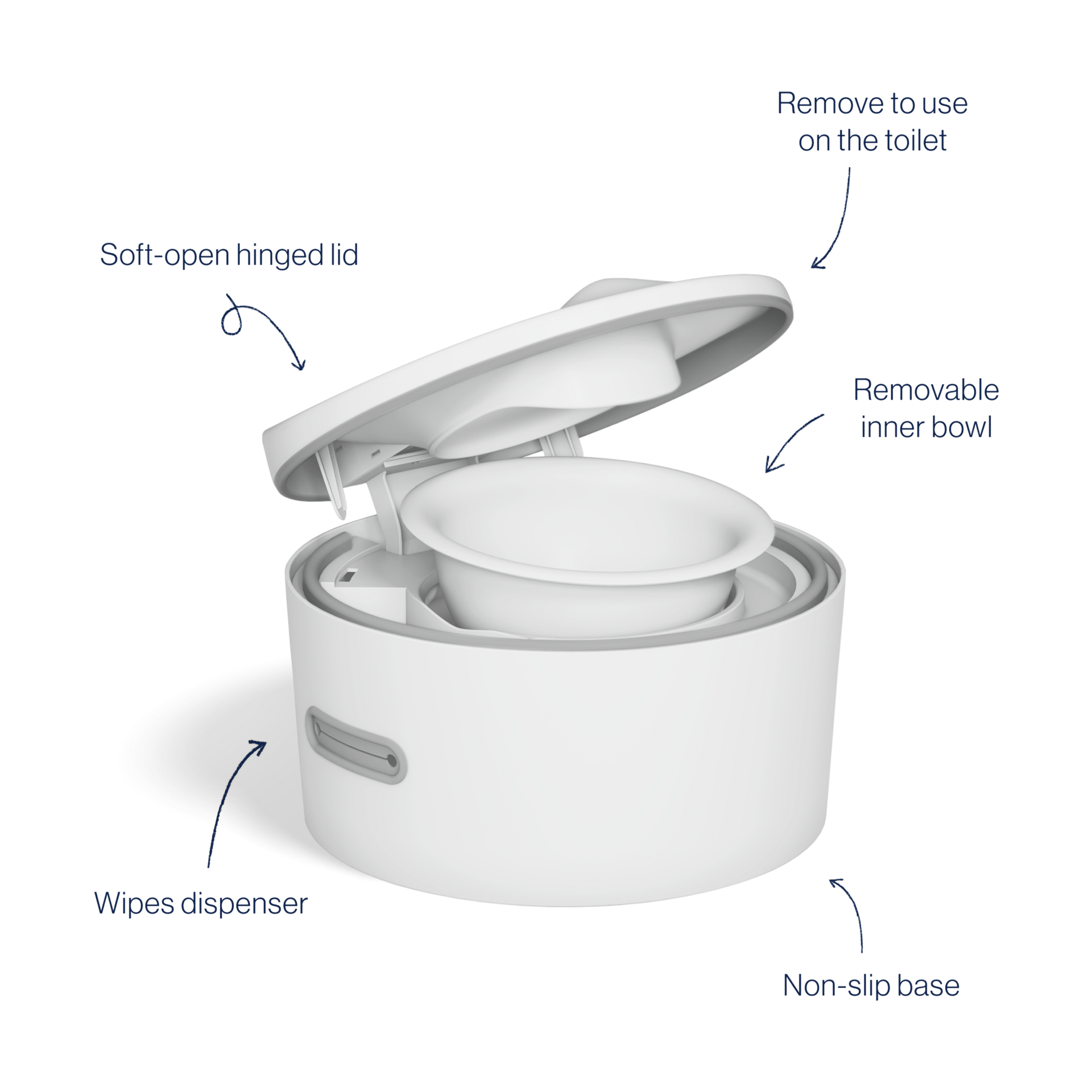 Lalo The 3-in-1 Potty - Coconut.