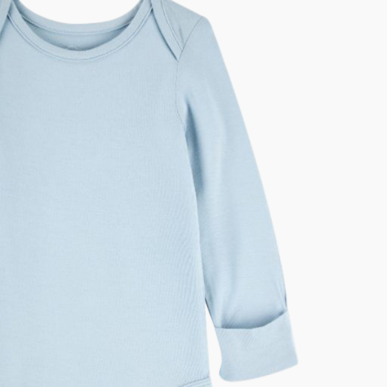 Carter's 2-Pack Long-Sleeve PurelySoft Bodysuits - Blue/Ivory, 0-3 M.