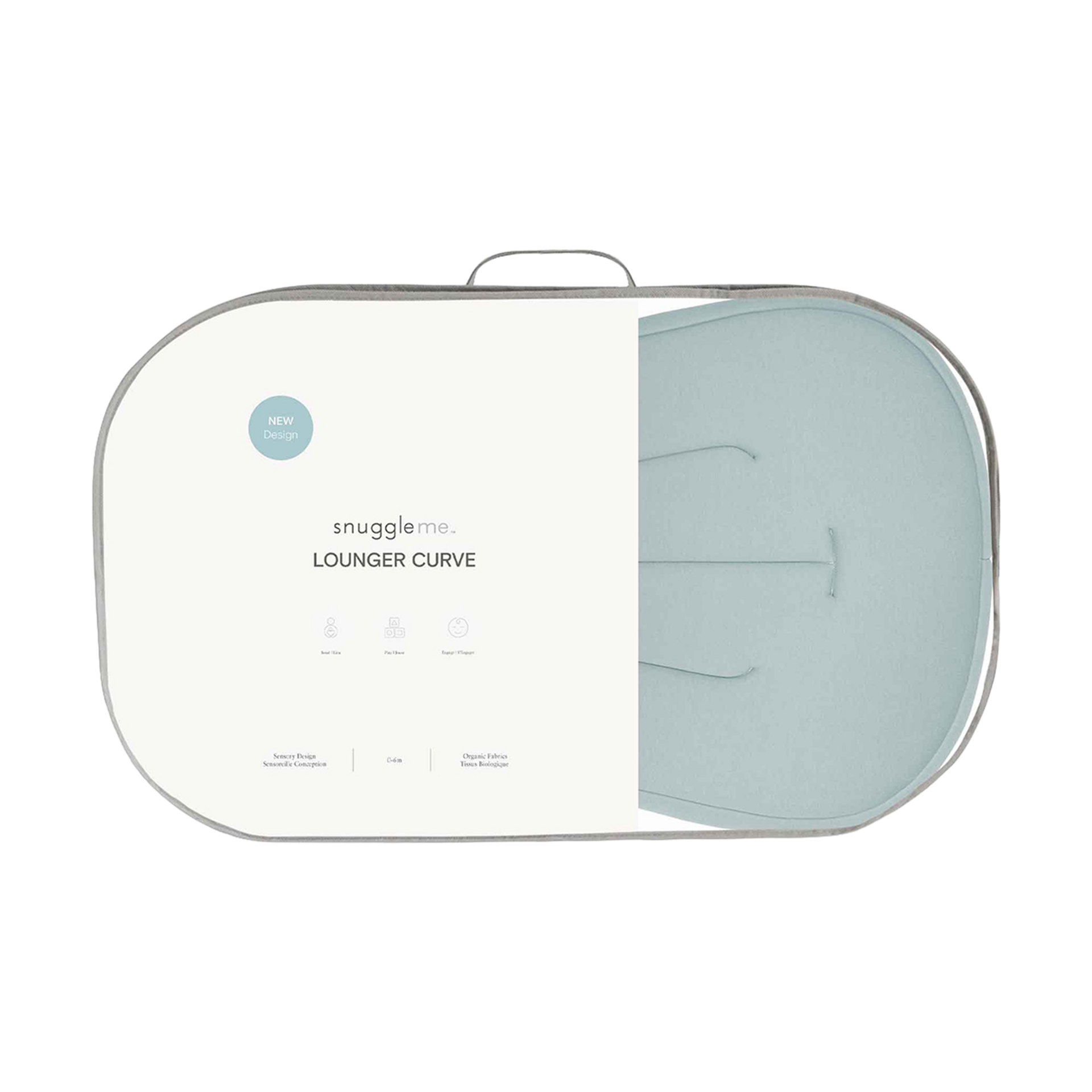 Snuggle Me Organic Infant Lounger Curve - Slate.