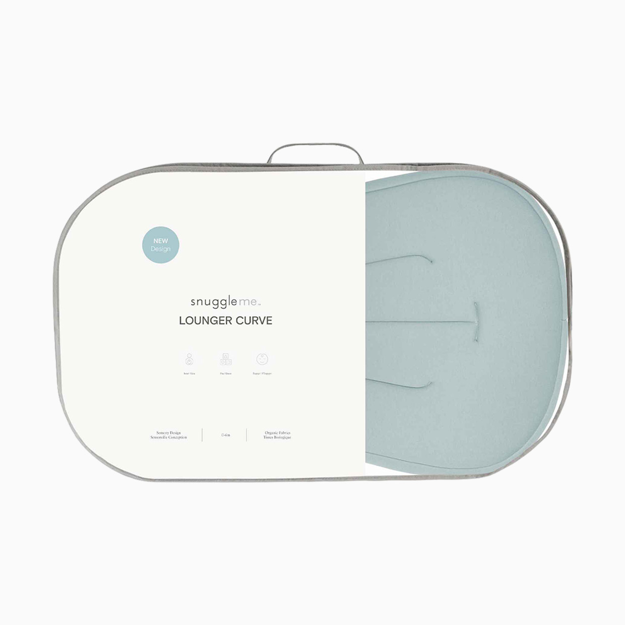 Snuggle Me Organic Infant Lounger Curve - Slate.